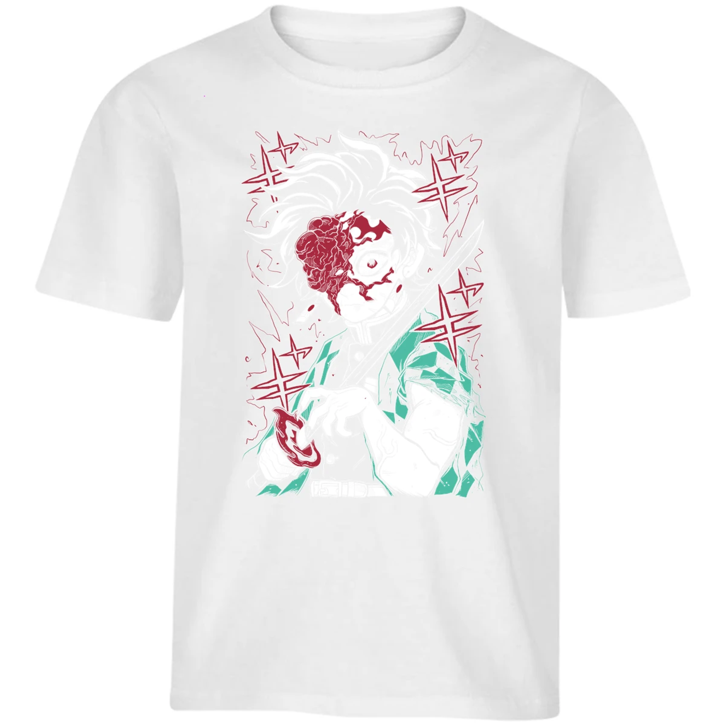 Playera Demon Slayer Tanjiro Demon para Niño 17