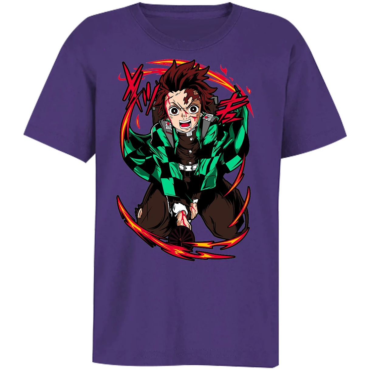Playera Demon Slayer Tanjiro Anime para Niño 9