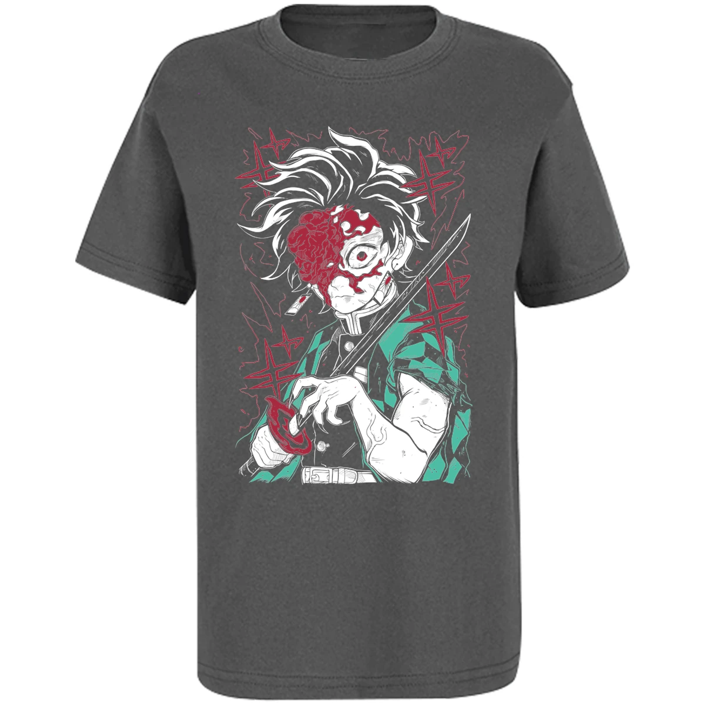 Playera Demon Slayer Tanjiro Demon para Niño 11