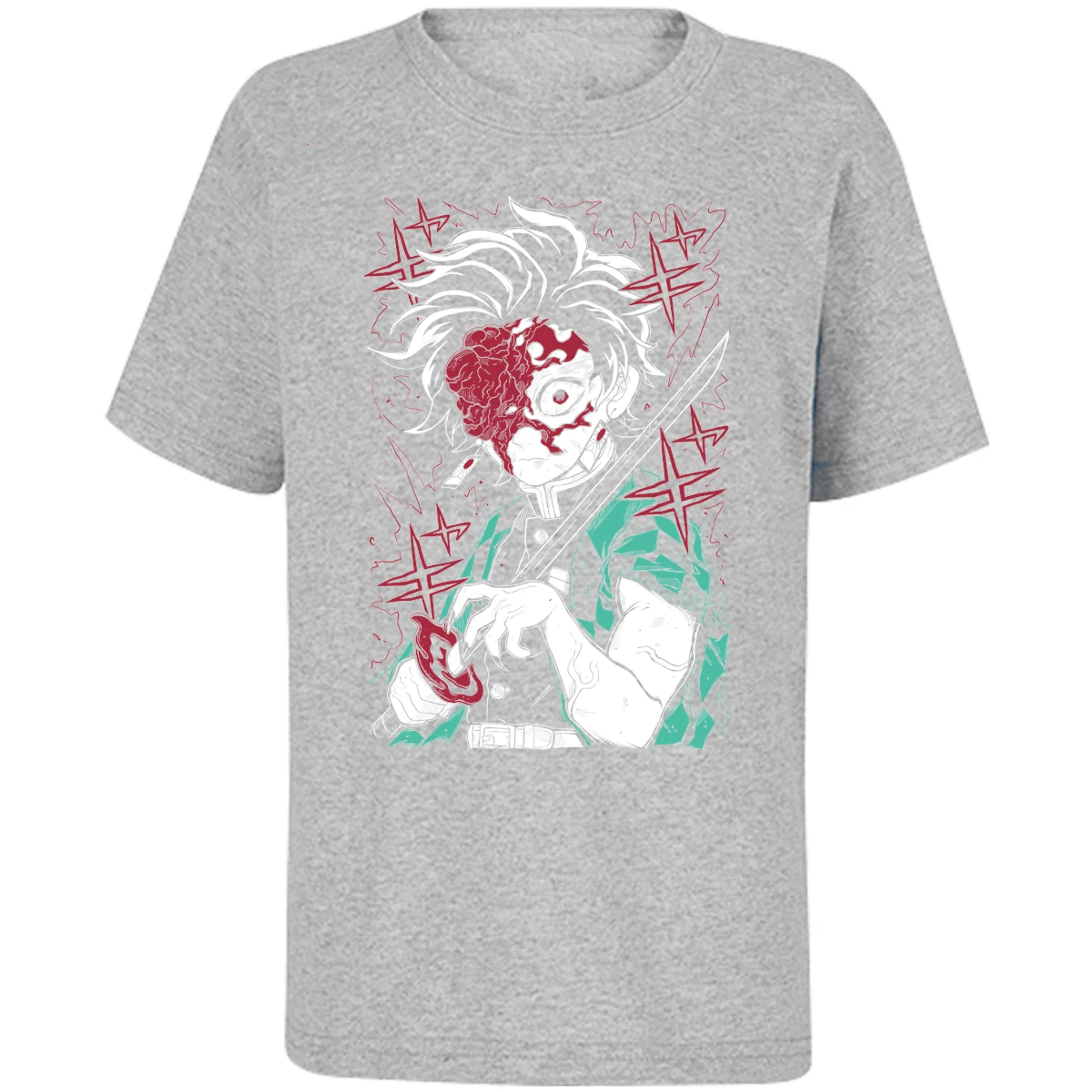 Playera Demon Slayer Tanjiro Demon para Niño 12