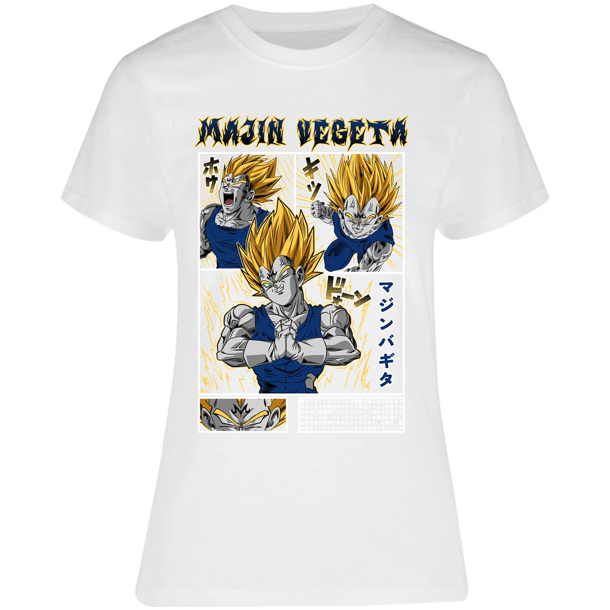 Blusa Dragon Ball Majin Vegeta Blusa para Mujer 11
