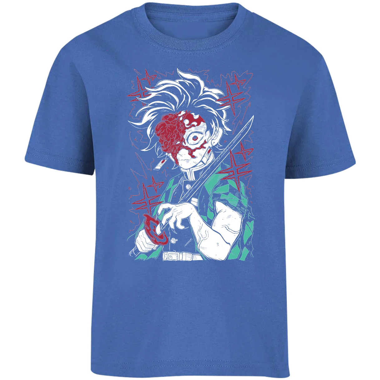 Playera Demon Slayer Tanjiro Demon para Niño 8