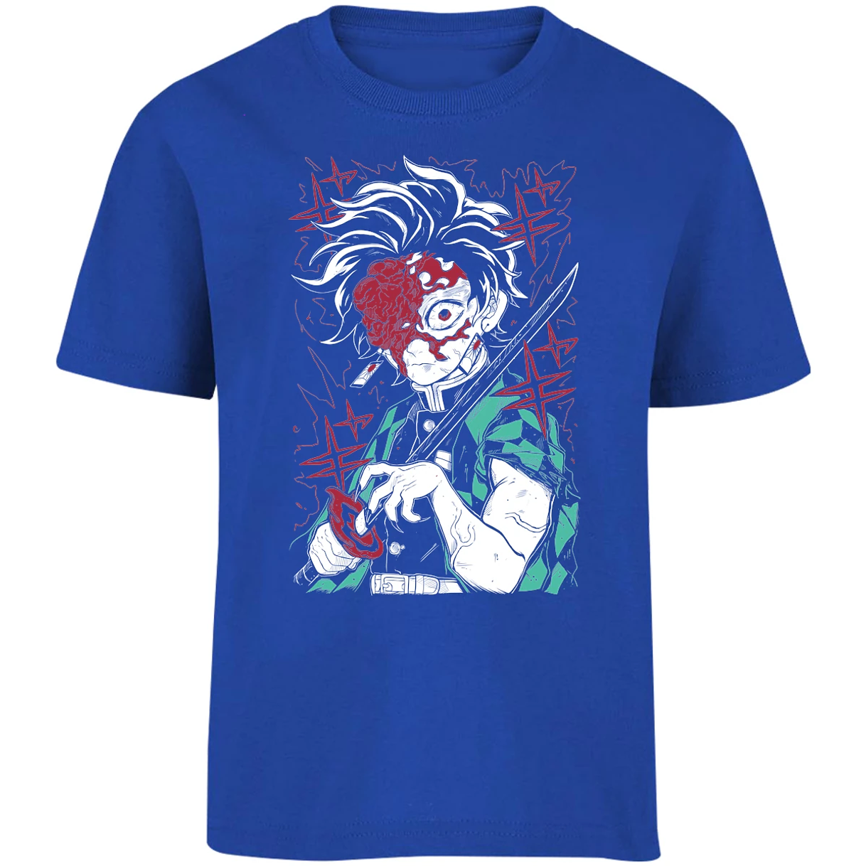 Playera Demon Slayer Tanjiro Demon para Niño 10