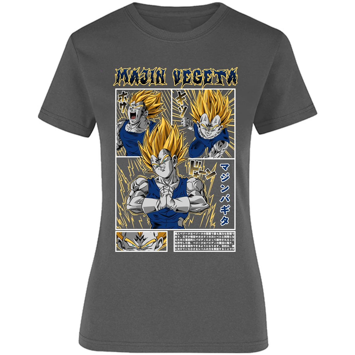 Blusa Dragon Ball Majin Vegeta Blusa para Mujer 1