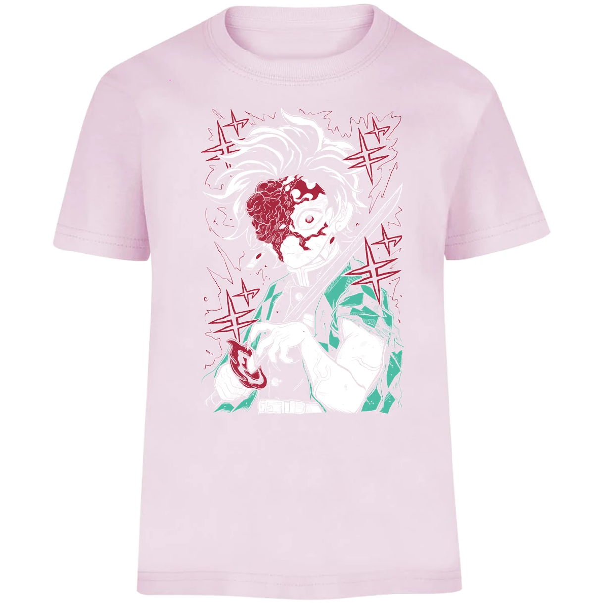 Playera Demon Slayer Tanjiro Demon para Niño 13