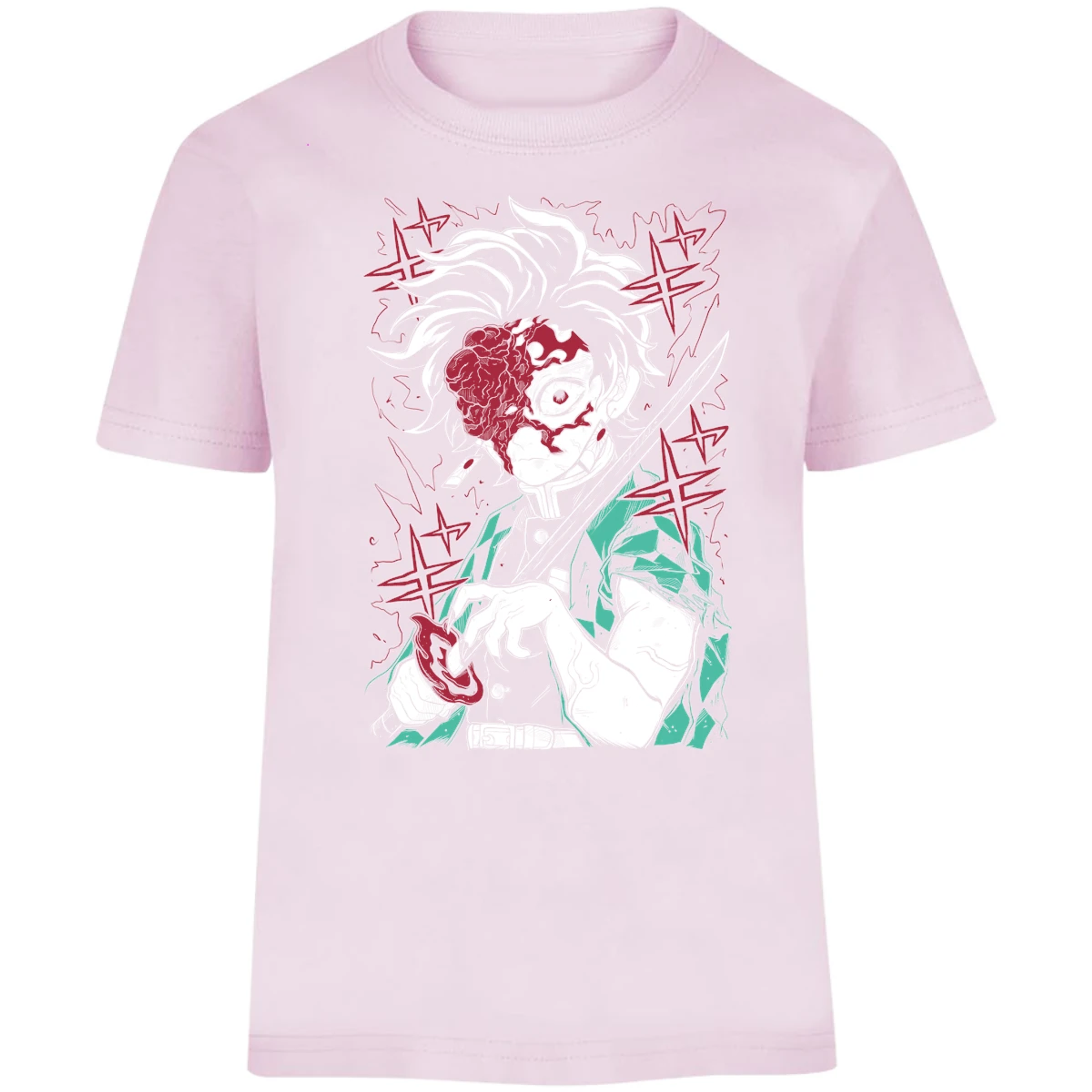 Playera Demon Slayer Tanjiro Demon para Niño 13