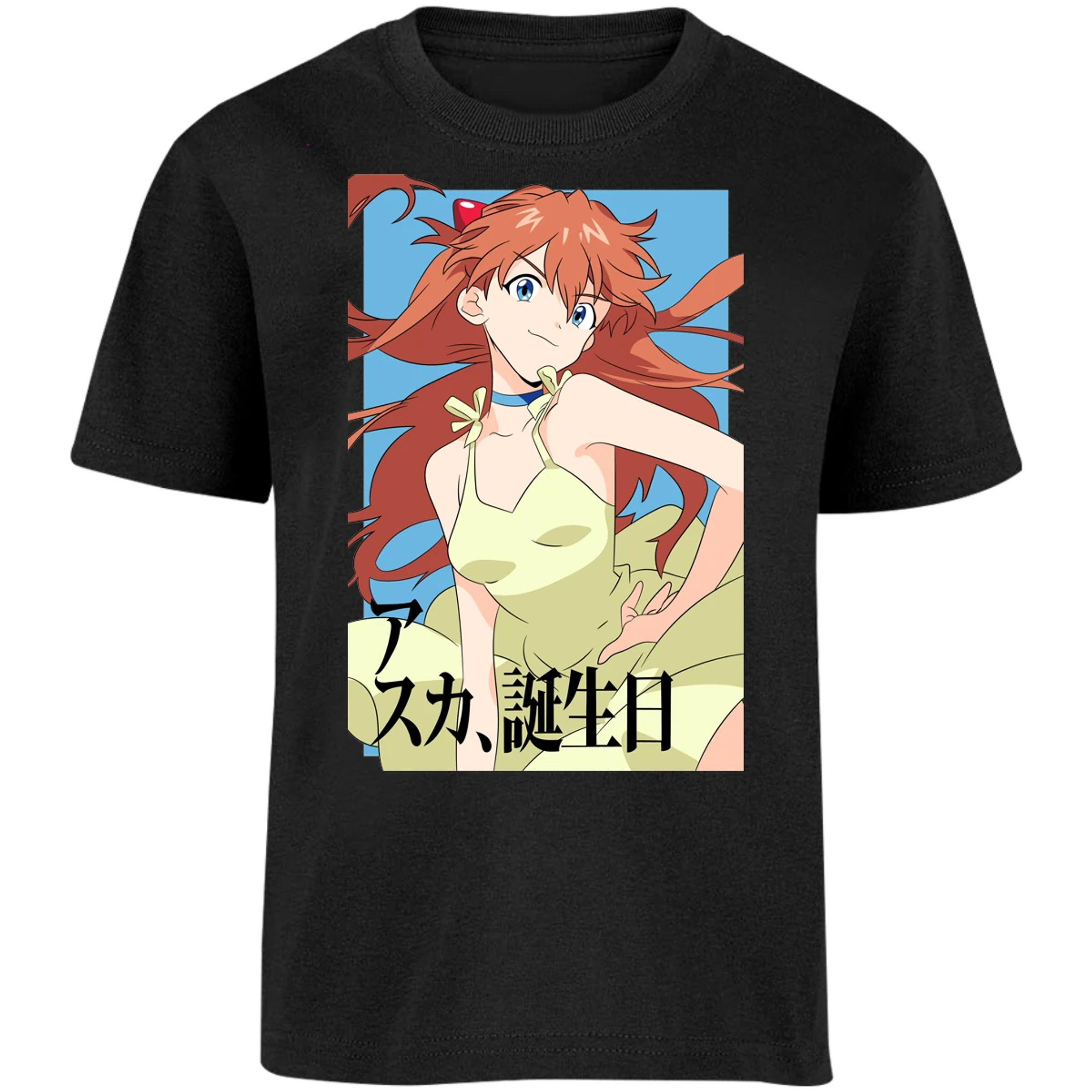 Playera Evangelion Asuka Anime para Niño 2