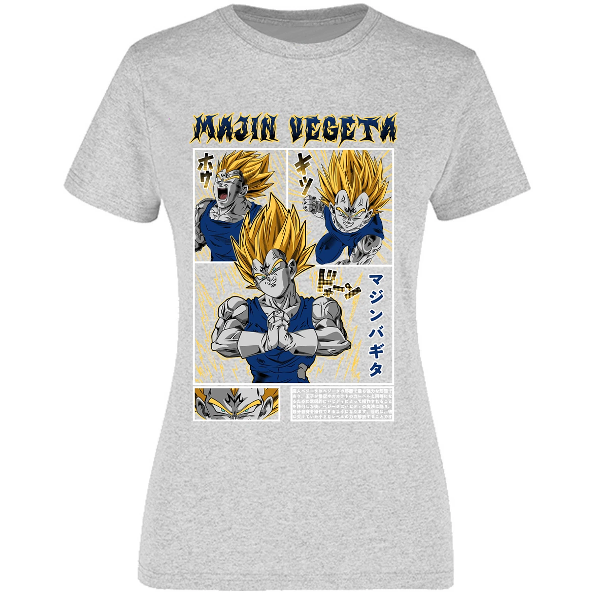 Blusa Dragon Ball Majin Vegeta Blusa para Mujer 2