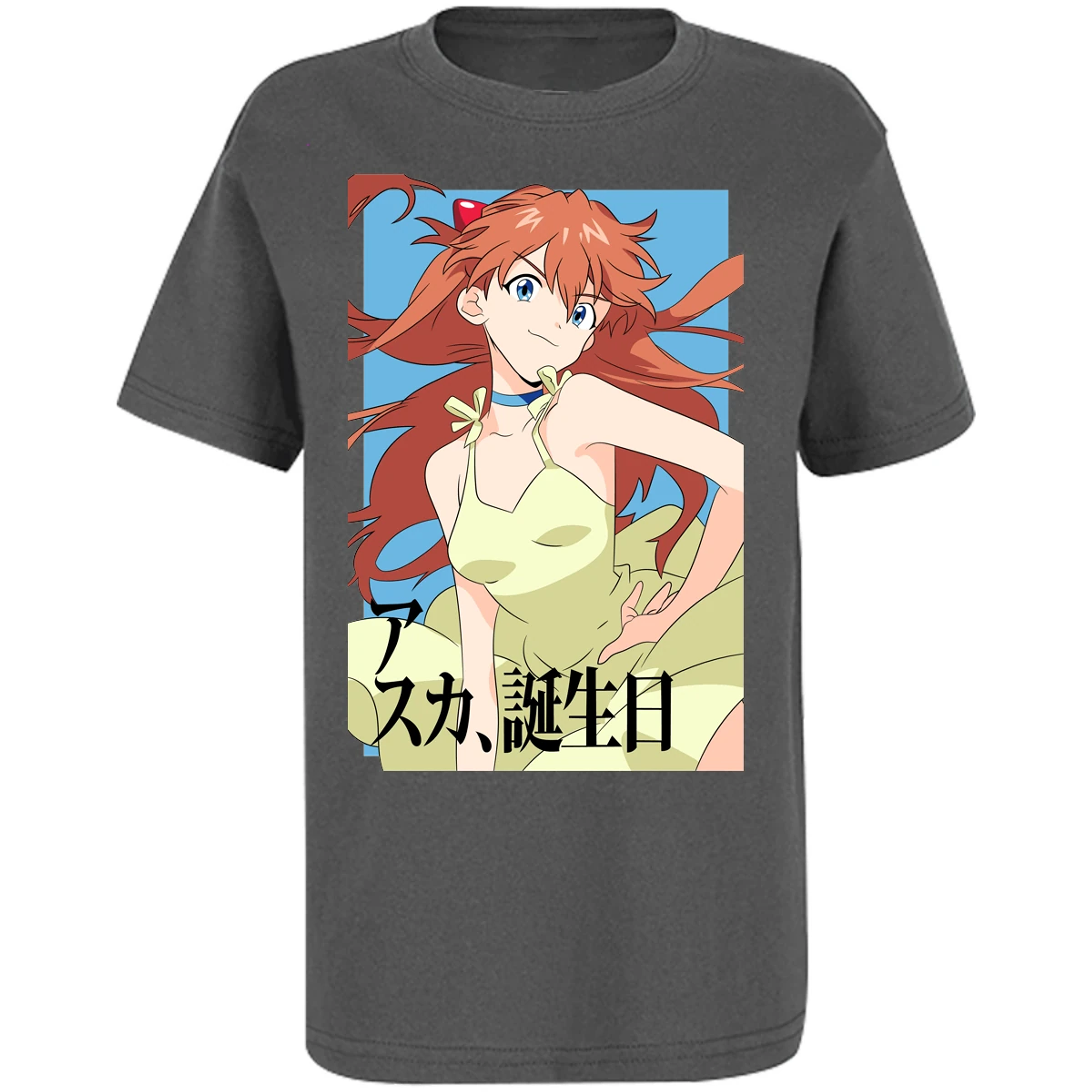Playera Evangelion Asuka Anime para Niño 16