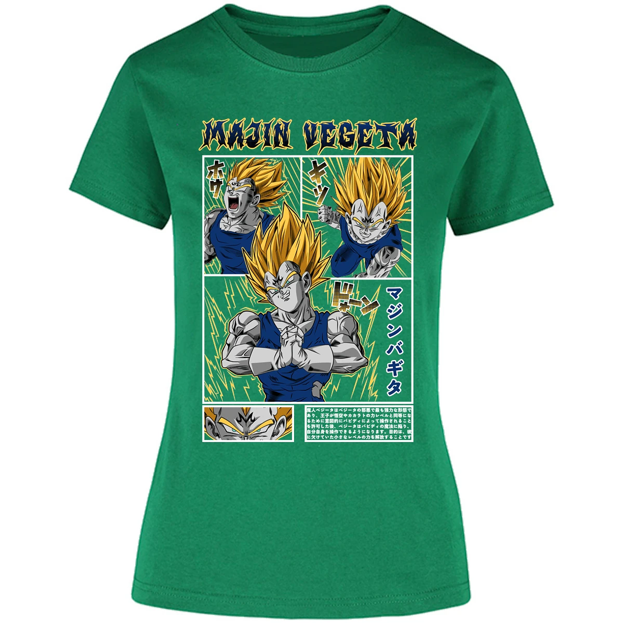 Blusa Dragon Ball Majin Vegeta Blusa para Mujer 14