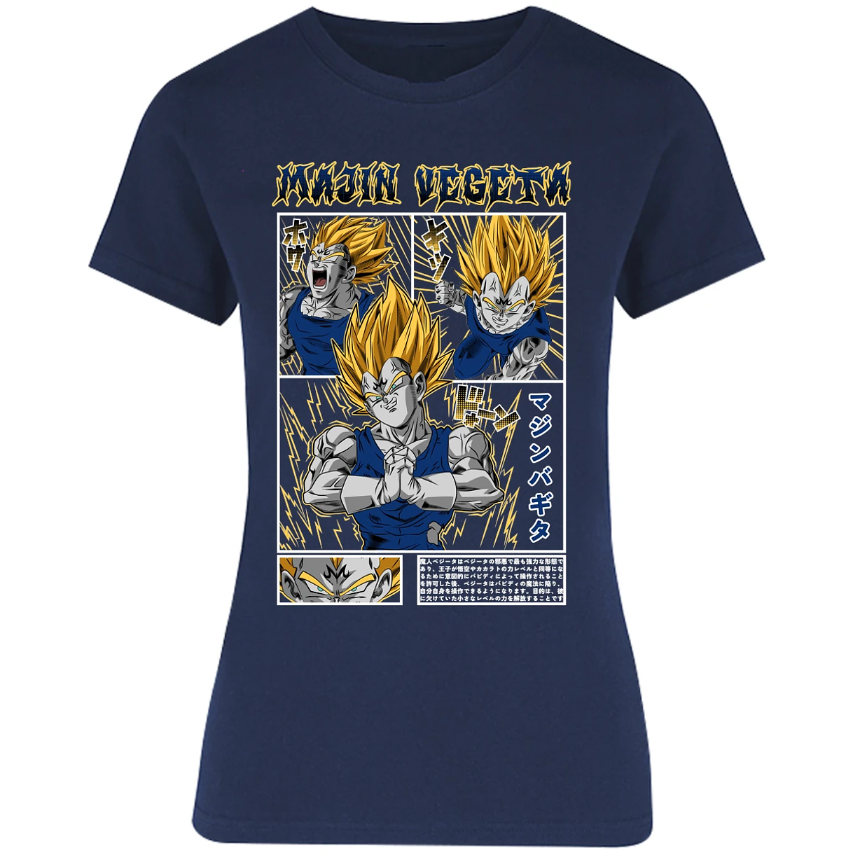 Blusa Dragon Ball Majin Vegeta Blusa para Mujer 9