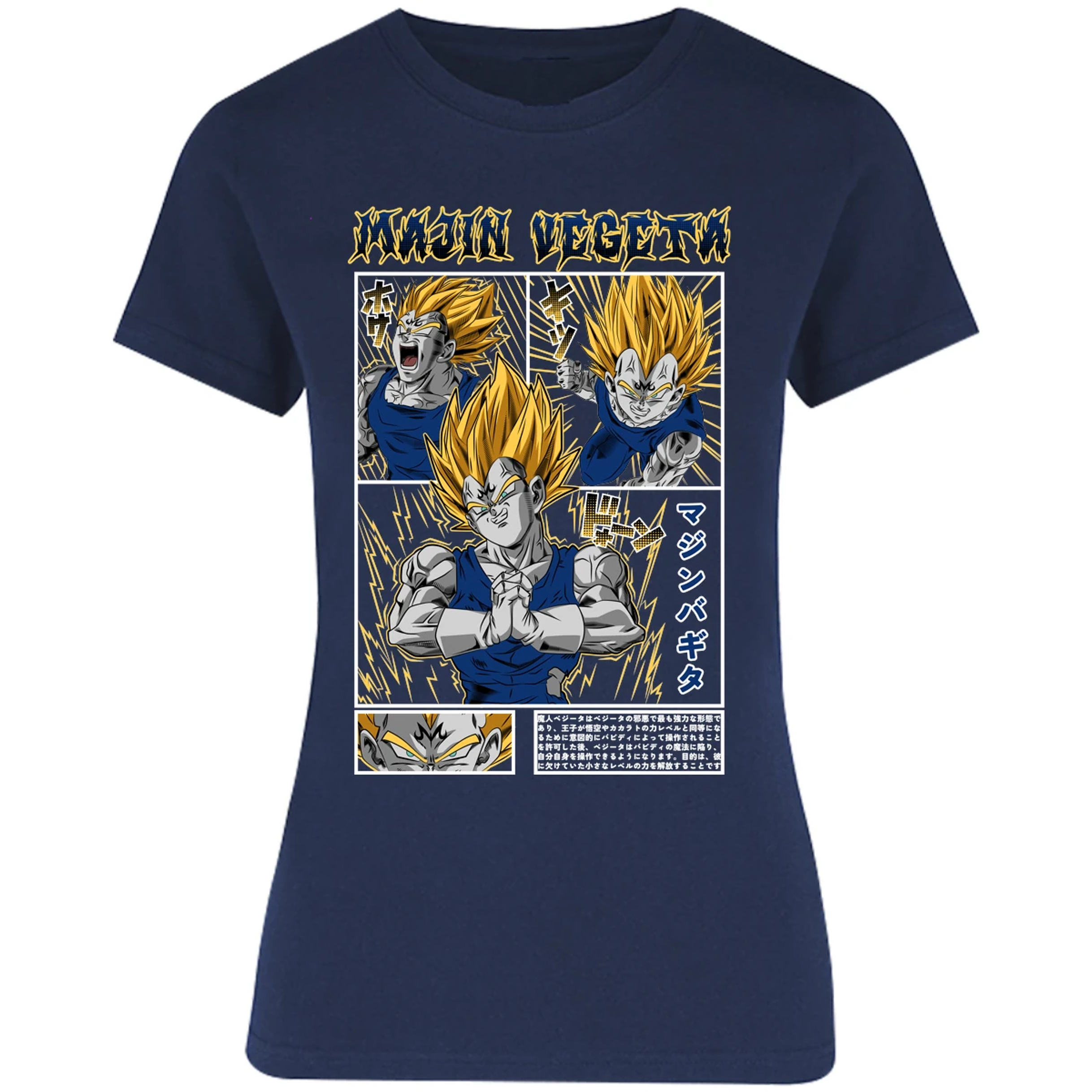 Blusa Dragon Ball Majin Vegeta Blusa para Mujer 9