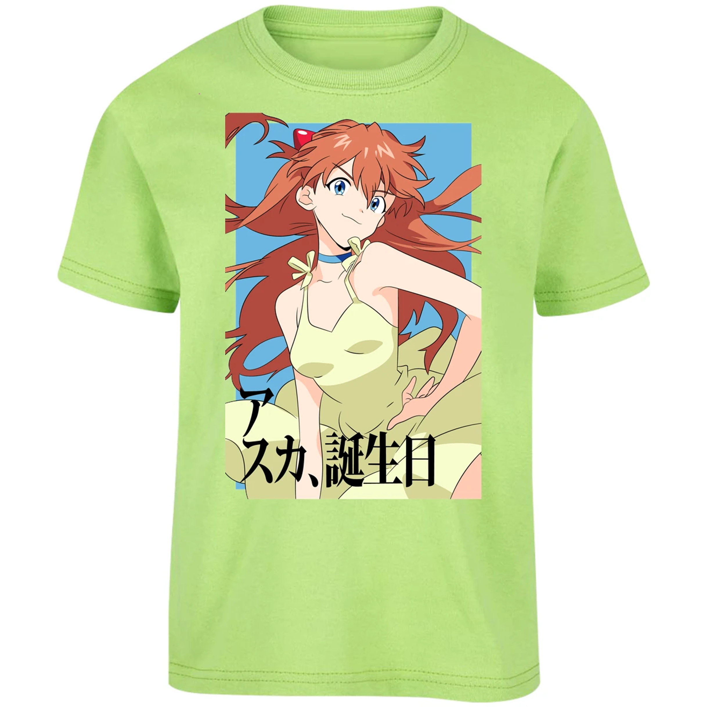 Playera Evangelion Asuka Anime para Niño 12