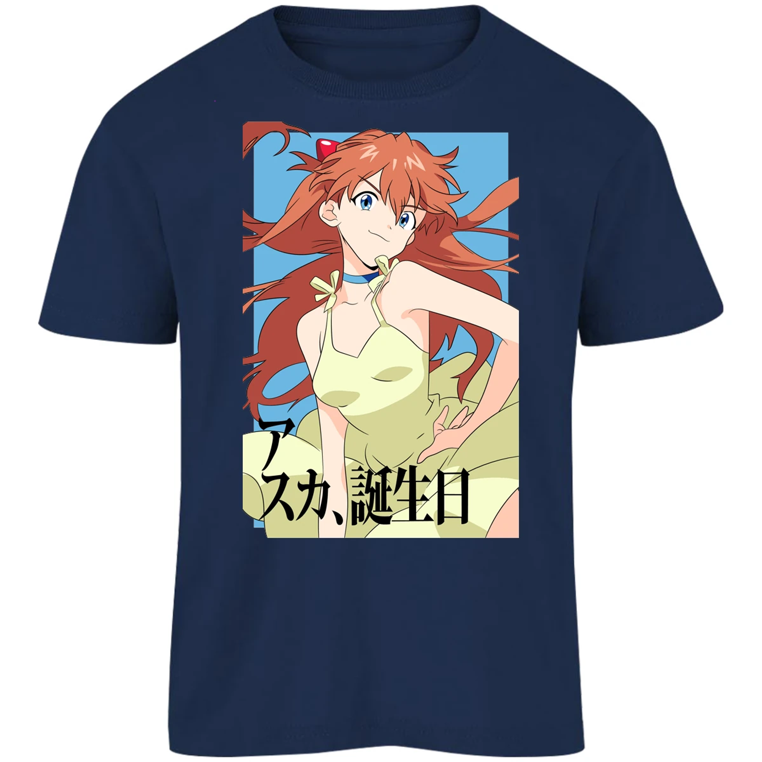 Playera Evangelion Asuka Anime para Niño 9