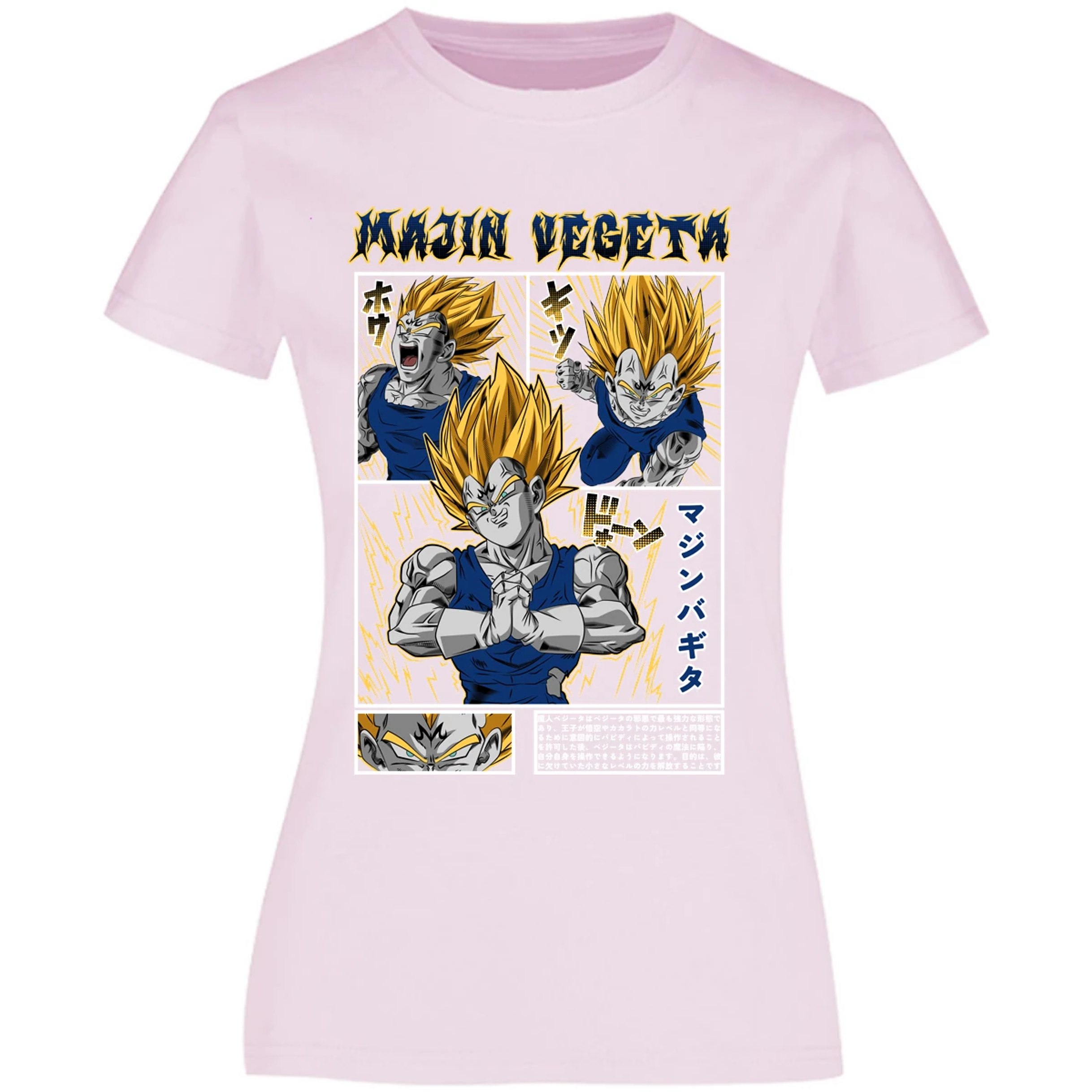 Blusa Dragon Ball Majin Vegeta Blusa para Mujer 7