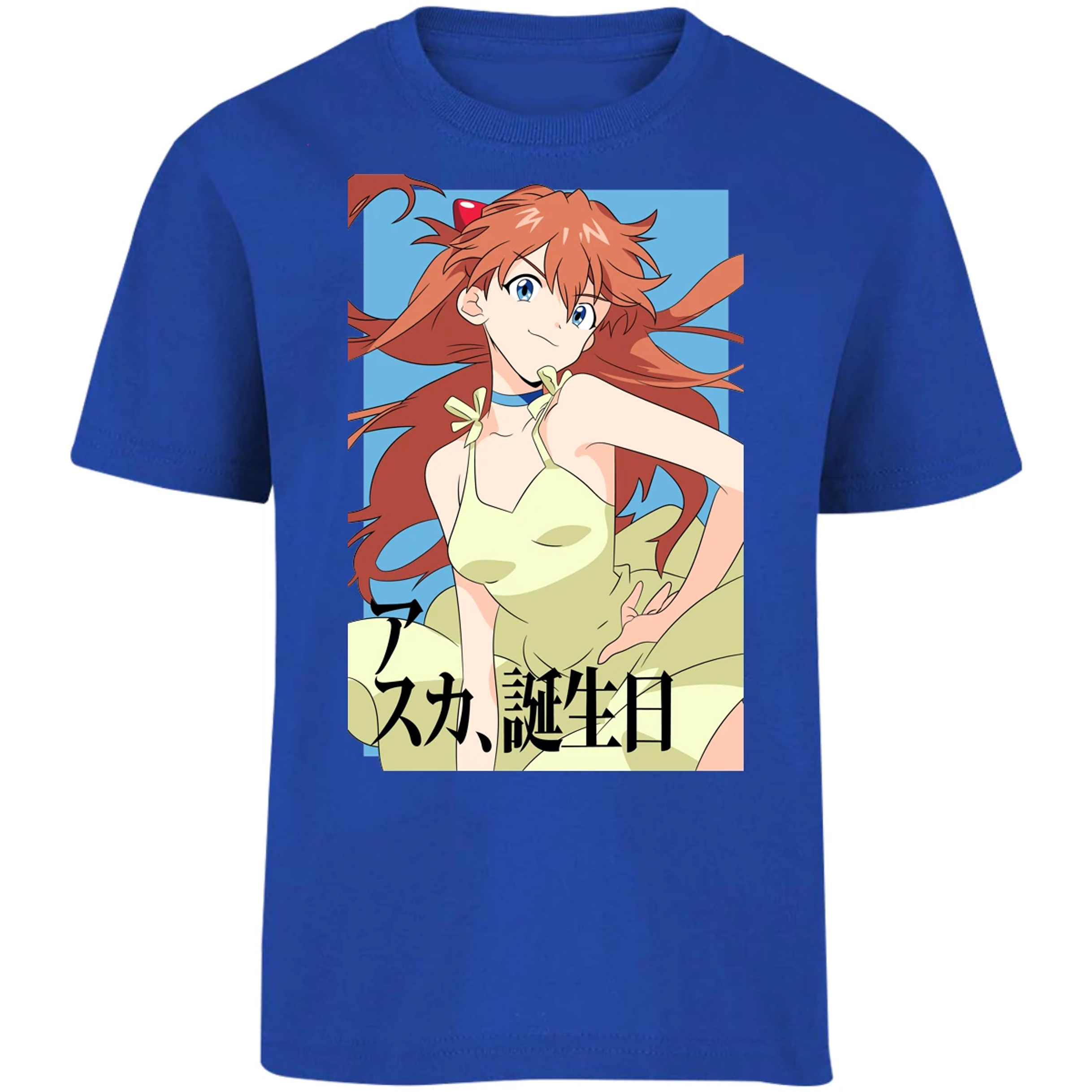 Playera Evangelion Asuka Anime para Niño 15