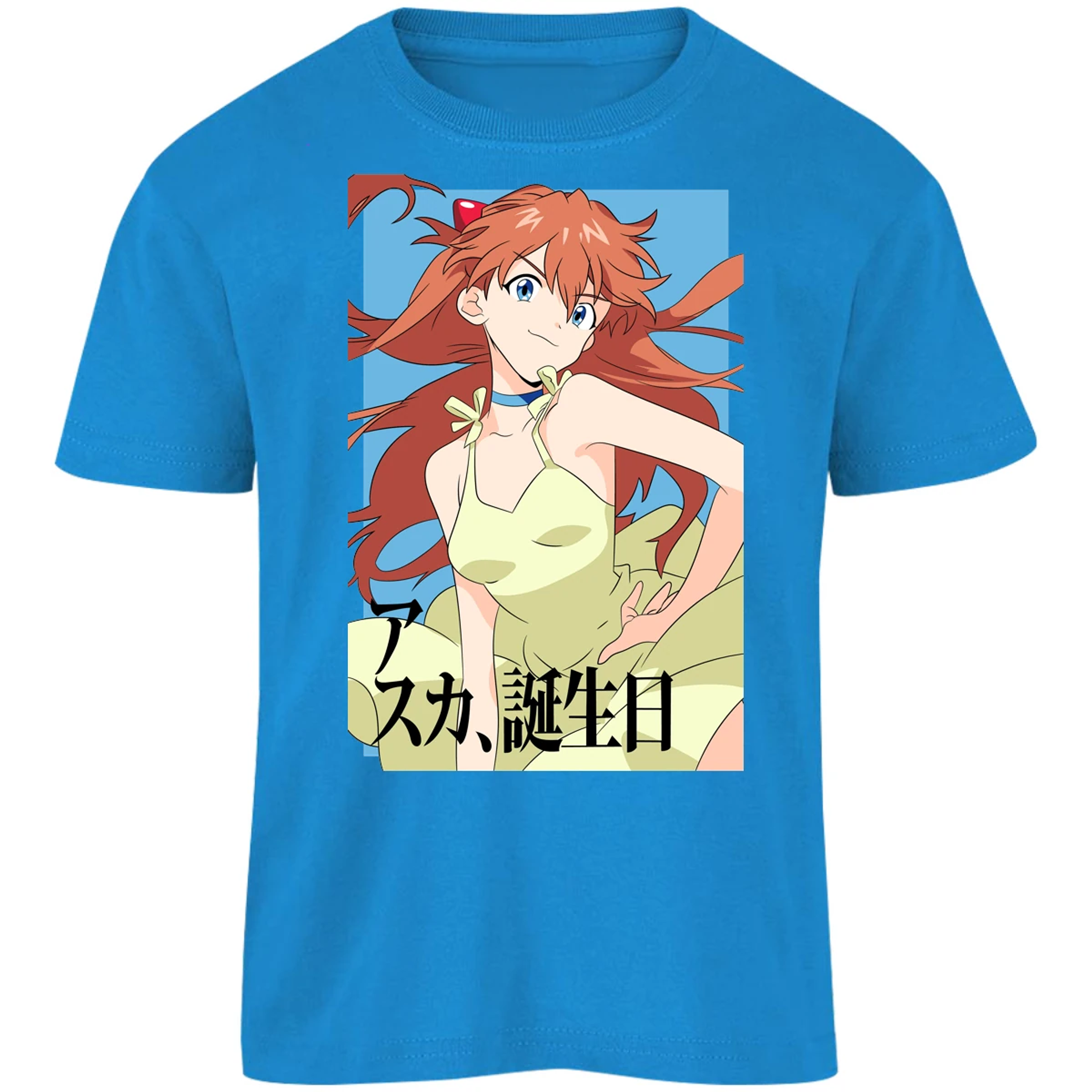 Playera Evangelion Asuka Anime para Niño 1