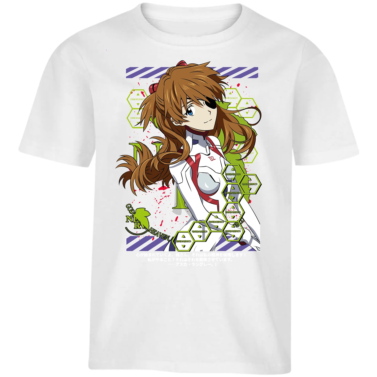 Playera Evangelion Asuka Evangelion para Niño 16
