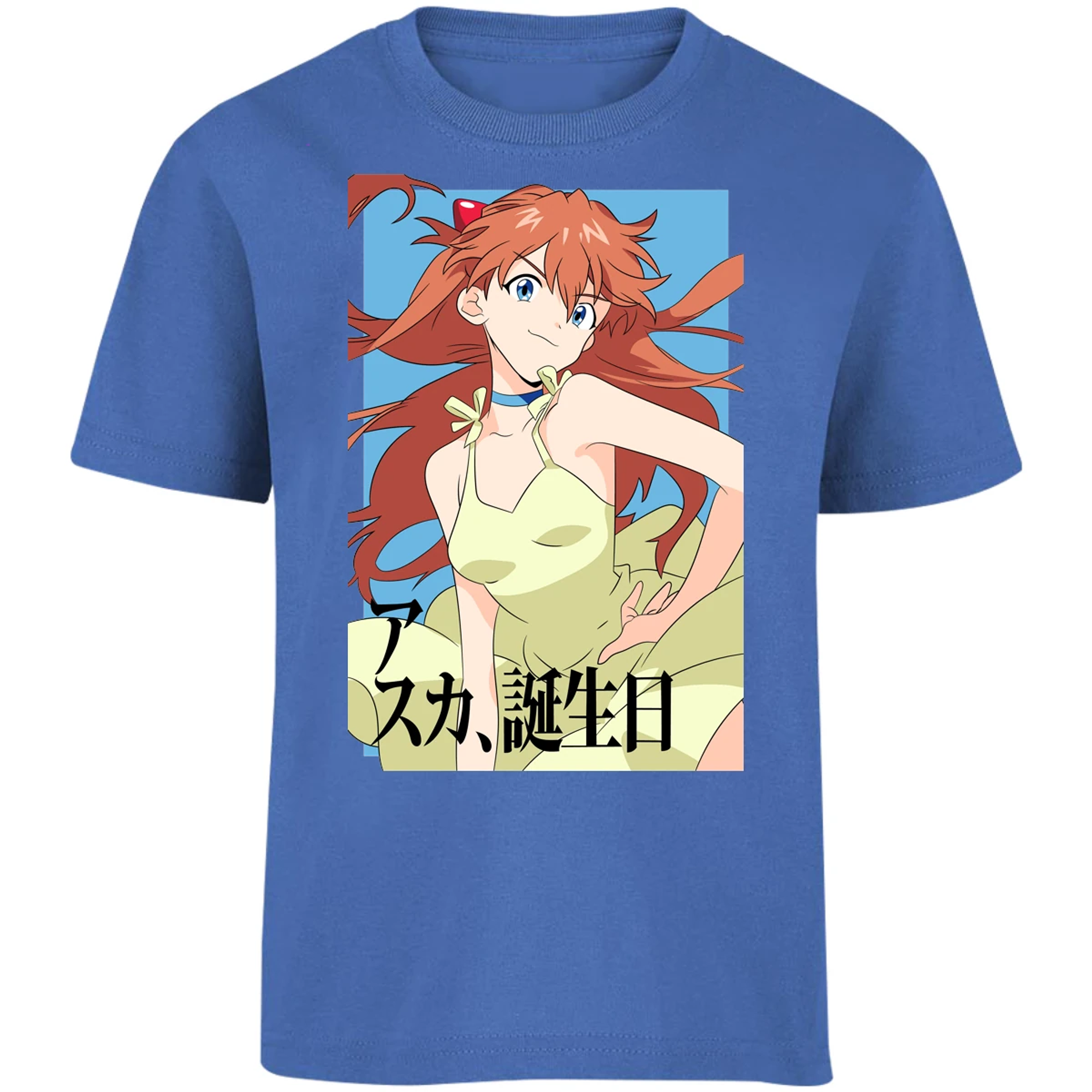 Playera Evangelion Asuka Anime para Niño 5