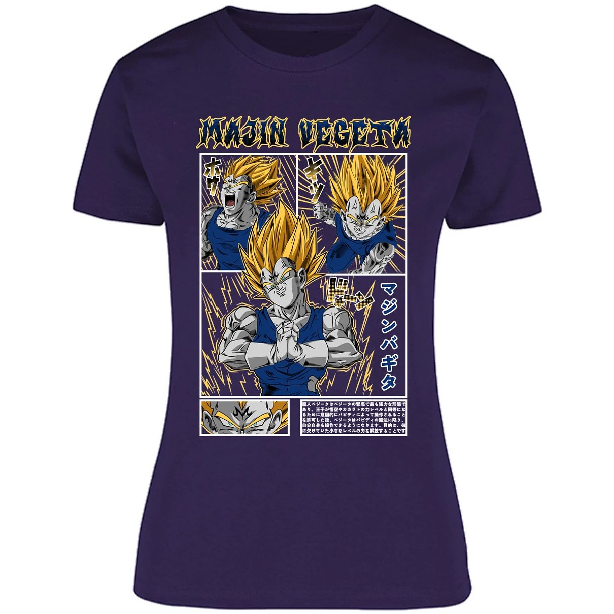 Blusa Dragon Ball Majin Vegeta Blusa para Mujer 6