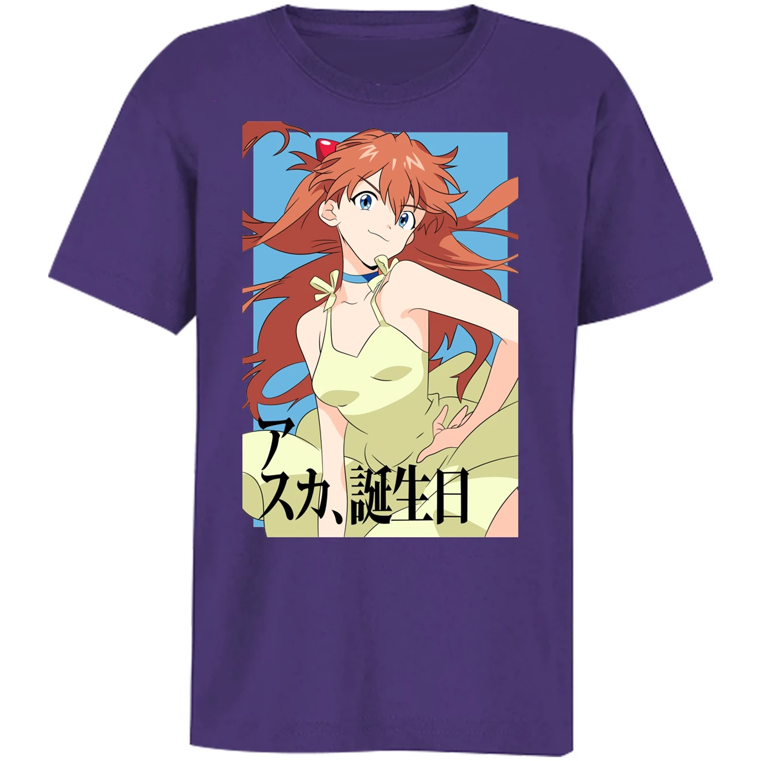 Playera Evangelion Asuka Anime para Niño 13