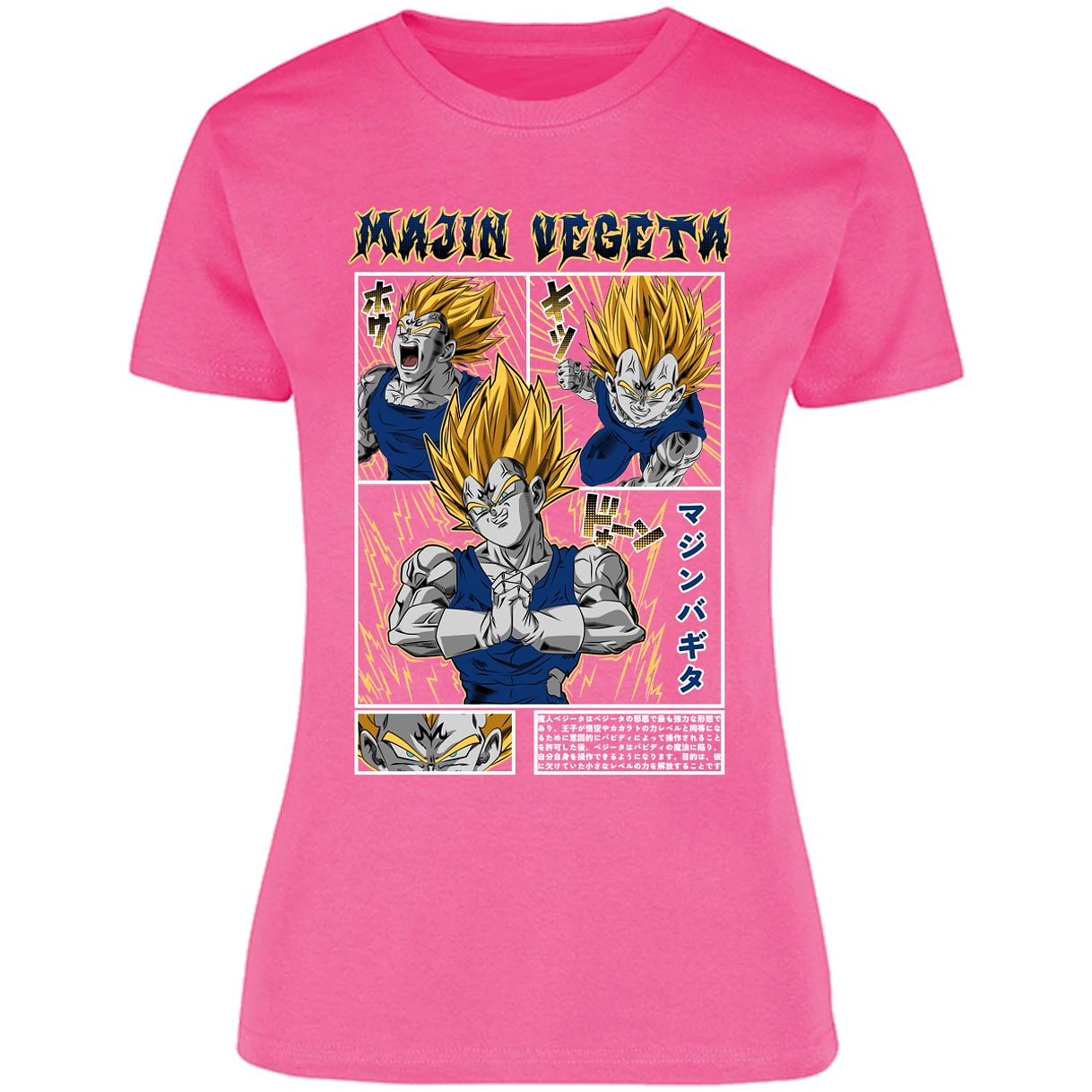 Blusa Dragon Ball Majin Vegeta Blusa para Mujer 16