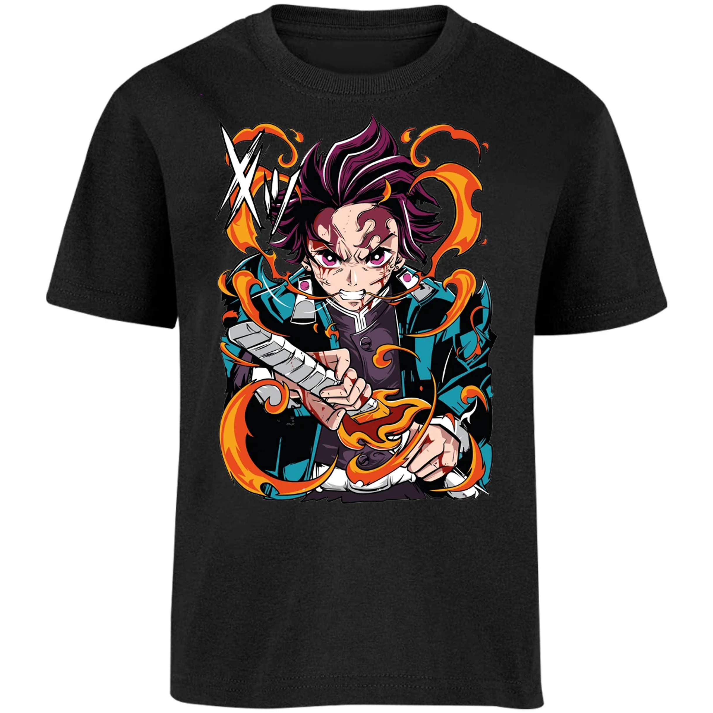 Playera Demon Slayer Tanjiro Kamado Breath para Niño 7