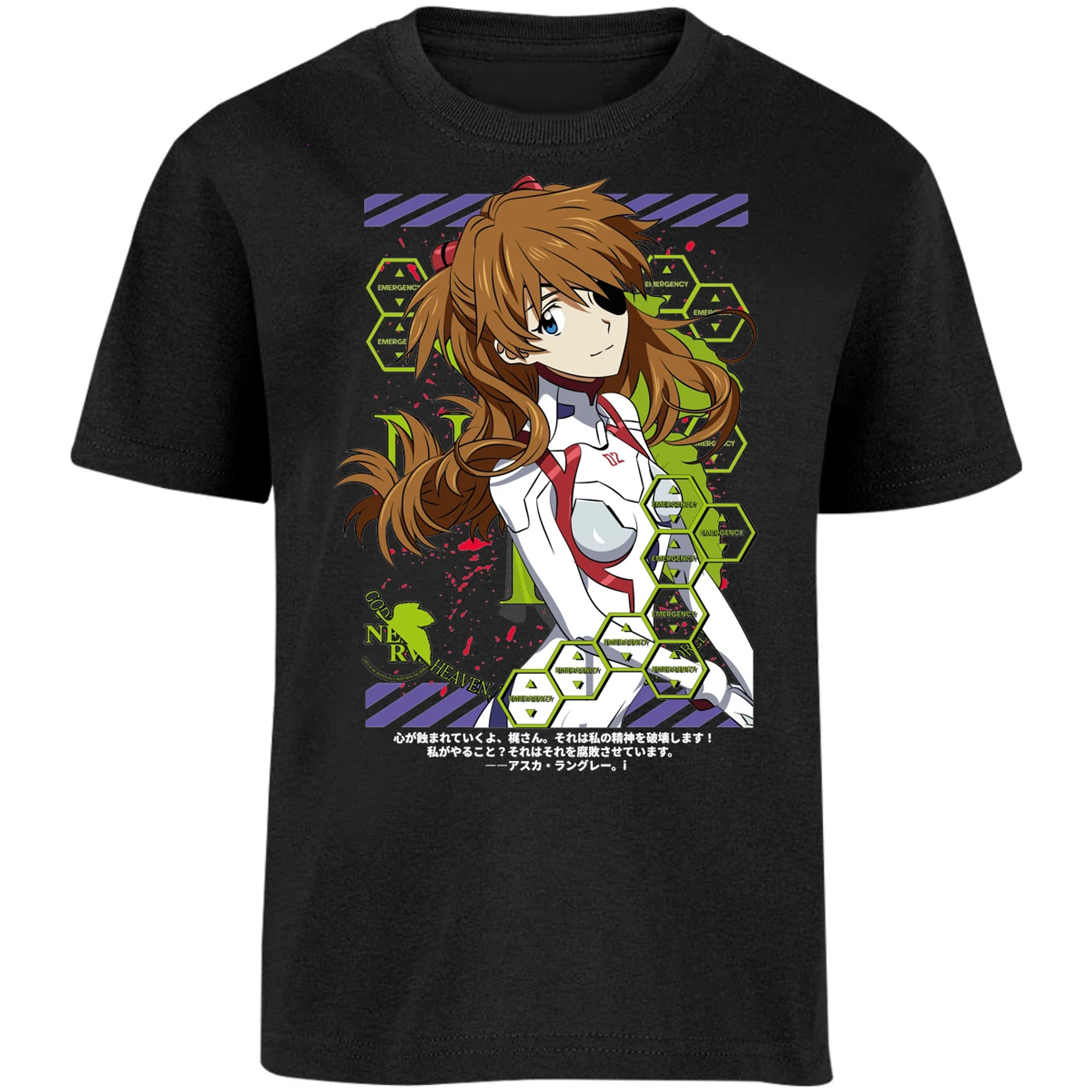 Playera Evangelion Asuka Evangelion para Niño 4