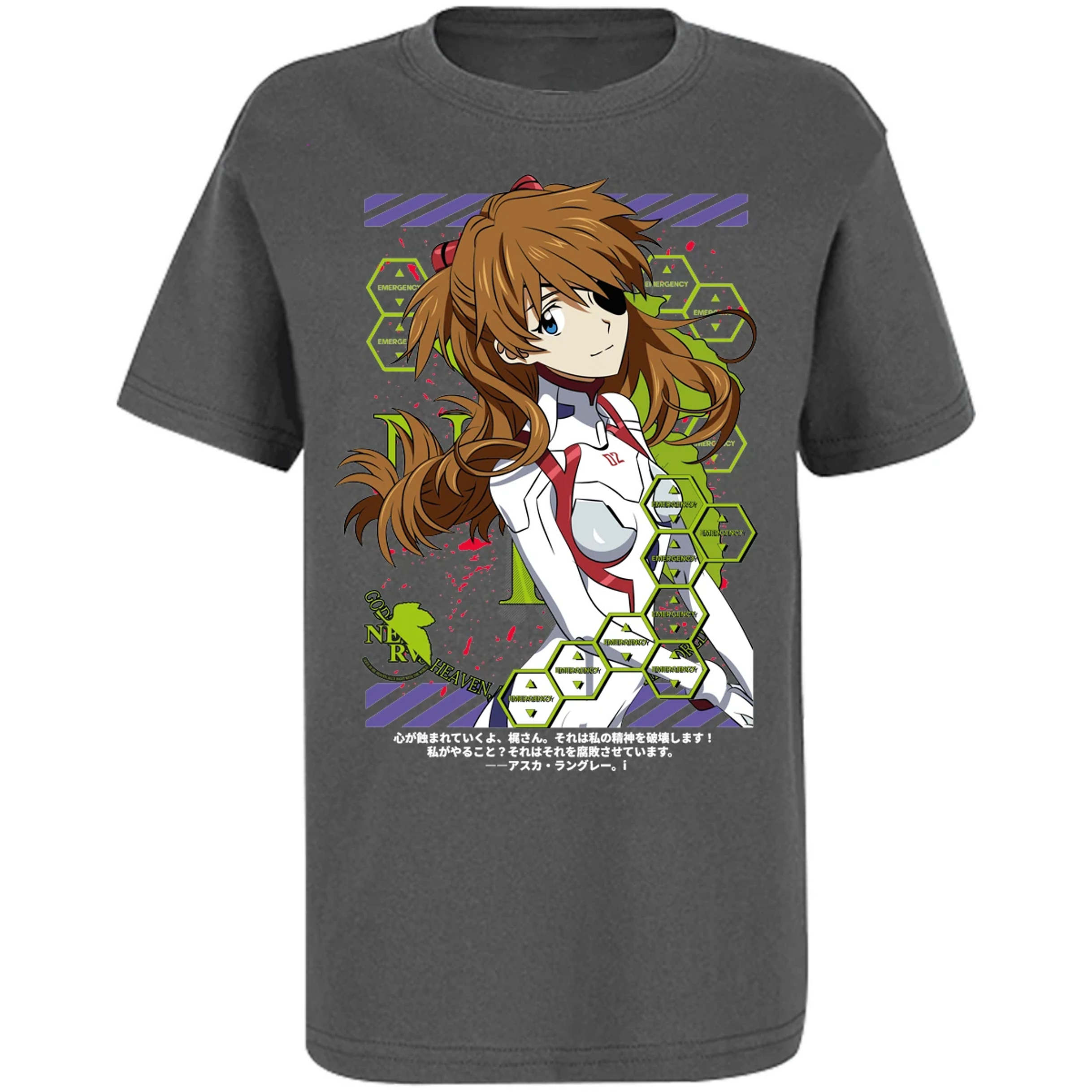 Playera Evangelion Asuka Evangelion para Niño 6