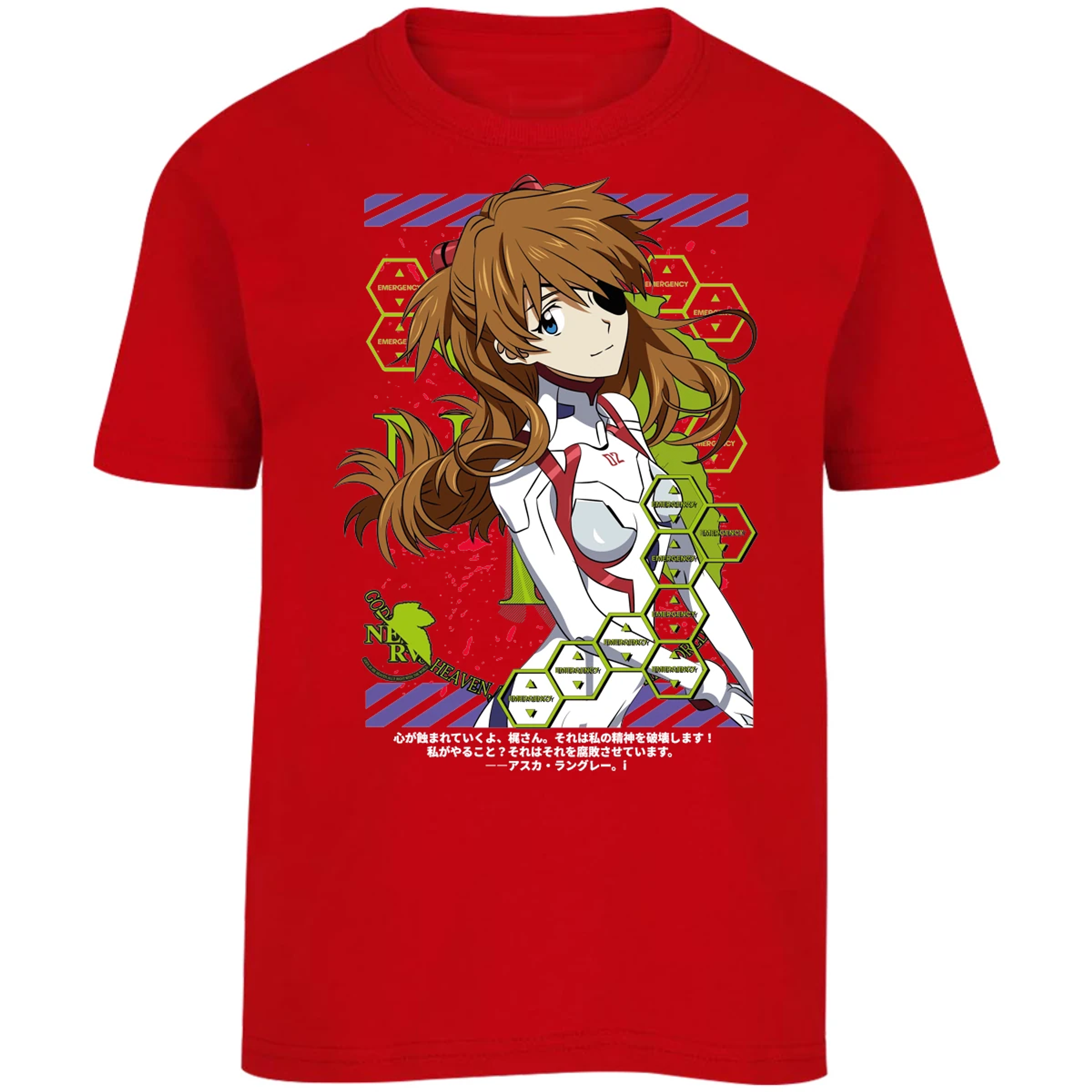 Playera Evangelion Asuka Evangelion para Niño 9