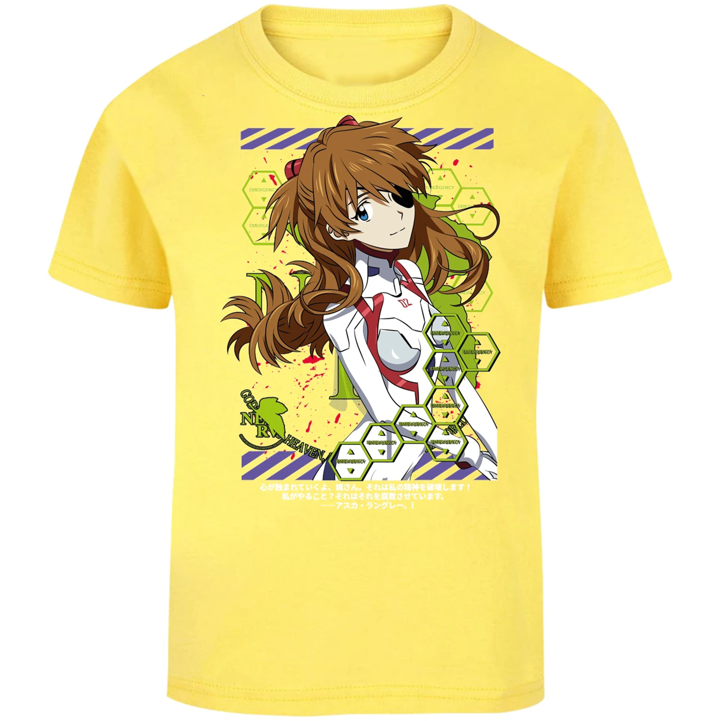 Playera Evangelion Asuka Evangelion para Niño 11