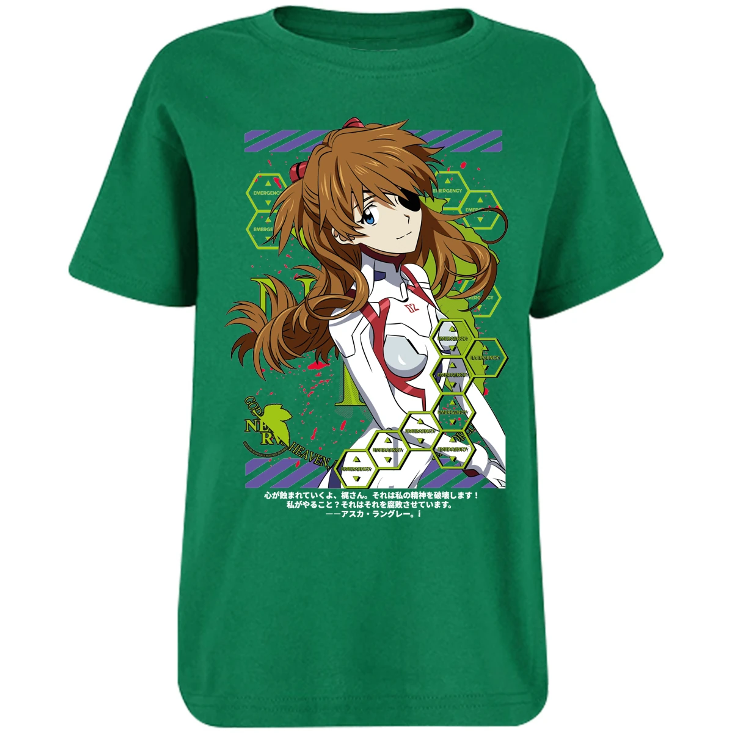 Playera Evangelion Asuka Evangelion para Niño 15