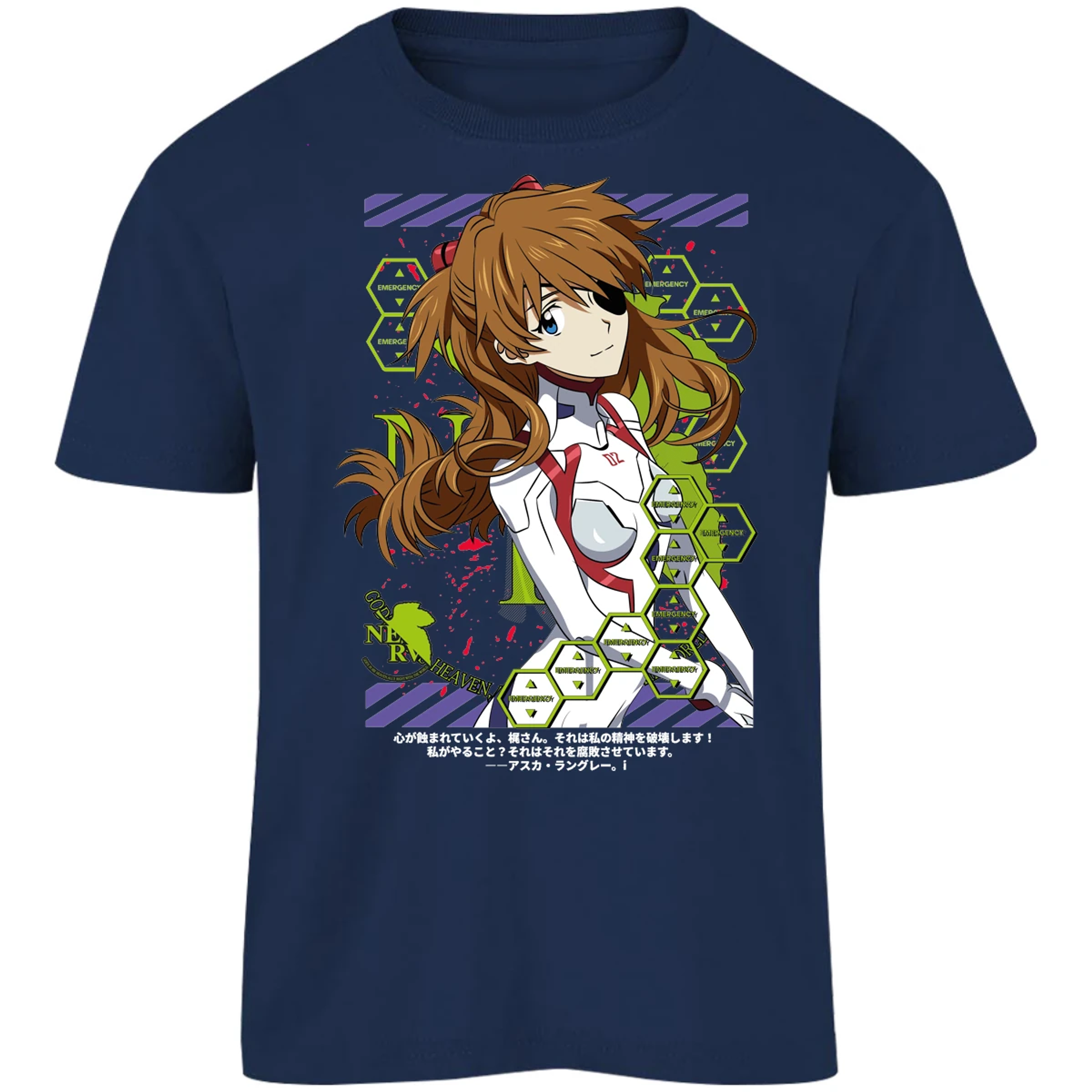 Playera Evangelion Asuka Evangelion para Niño 14