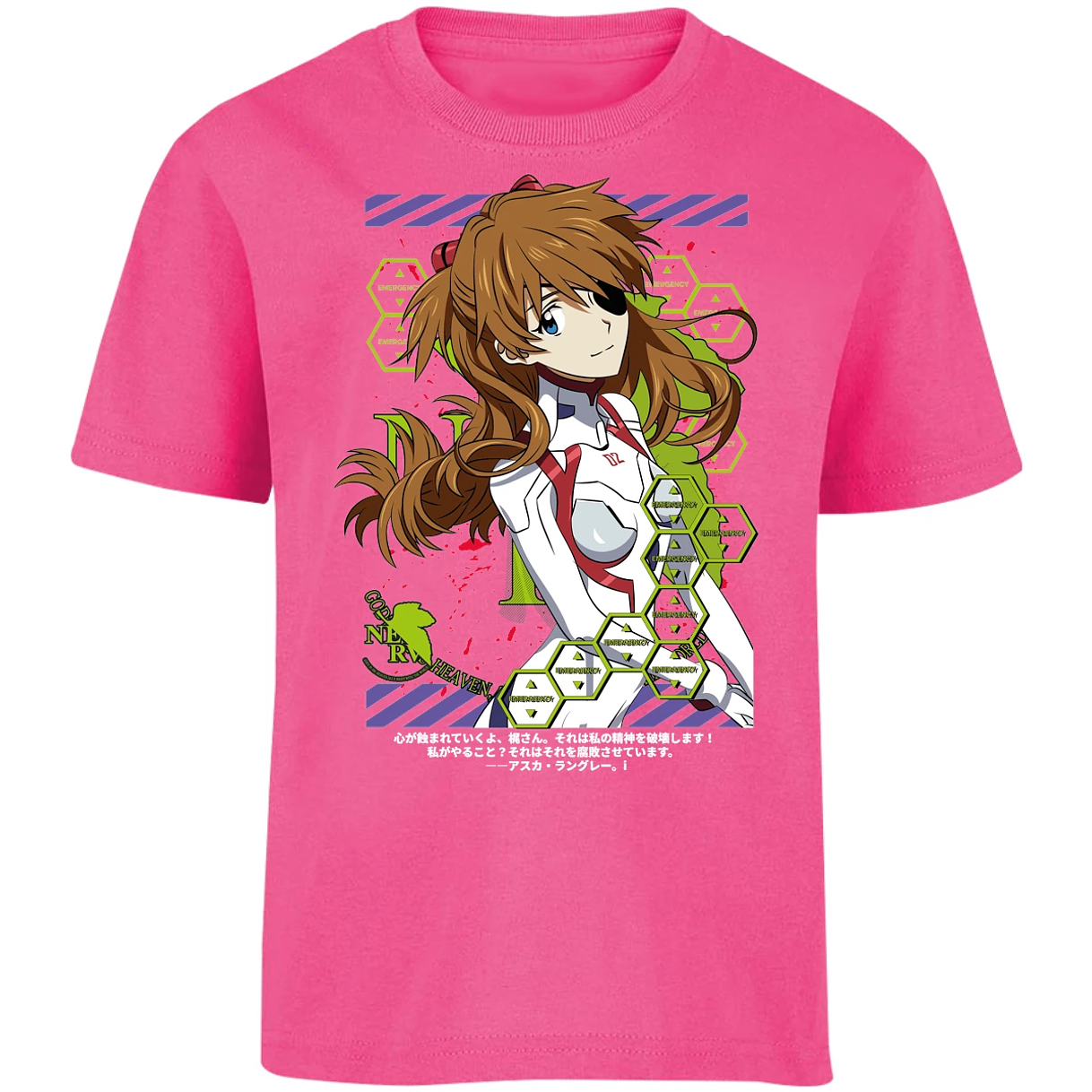 Playera Evangelion Asuka Evangelion para Niño 1