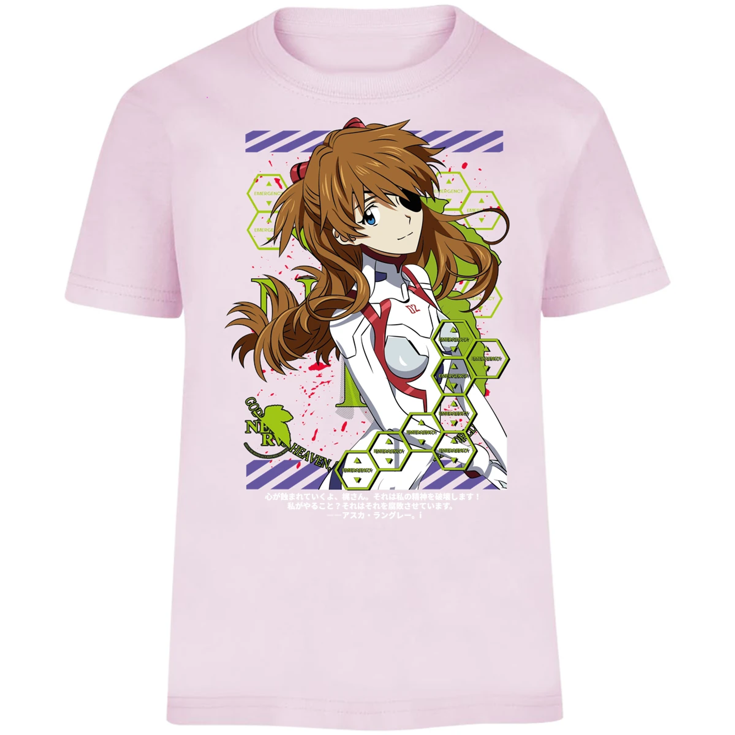 Playera Evangelion Asuka Evangelion para Niño 3