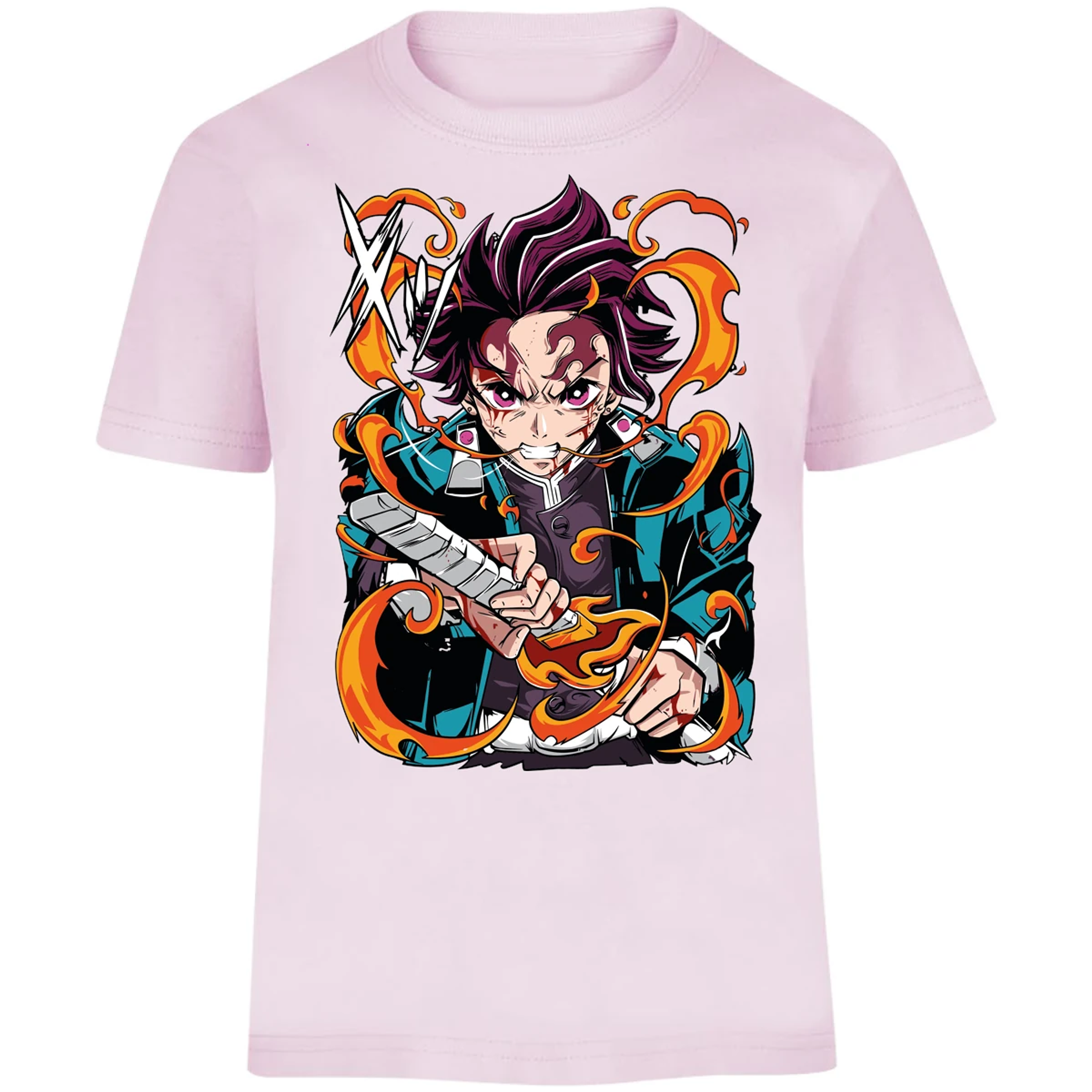 Playera Demon Slayer Tanjiro Kamado Breath para Niño 4