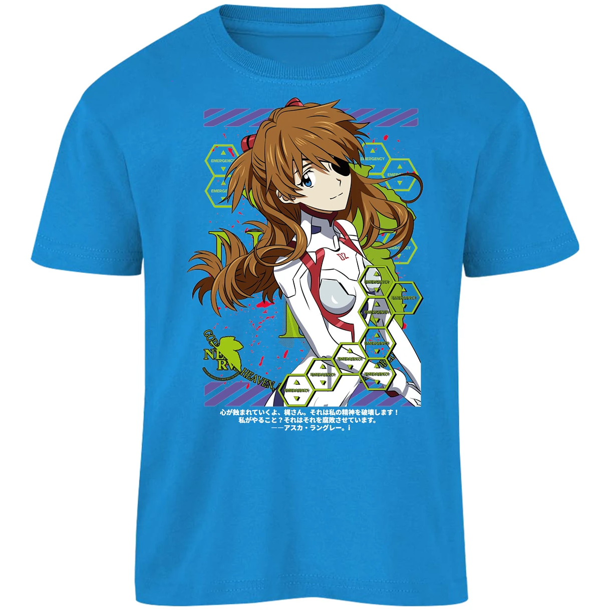 Playera Evangelion Asuka Evangelion para Niño 10