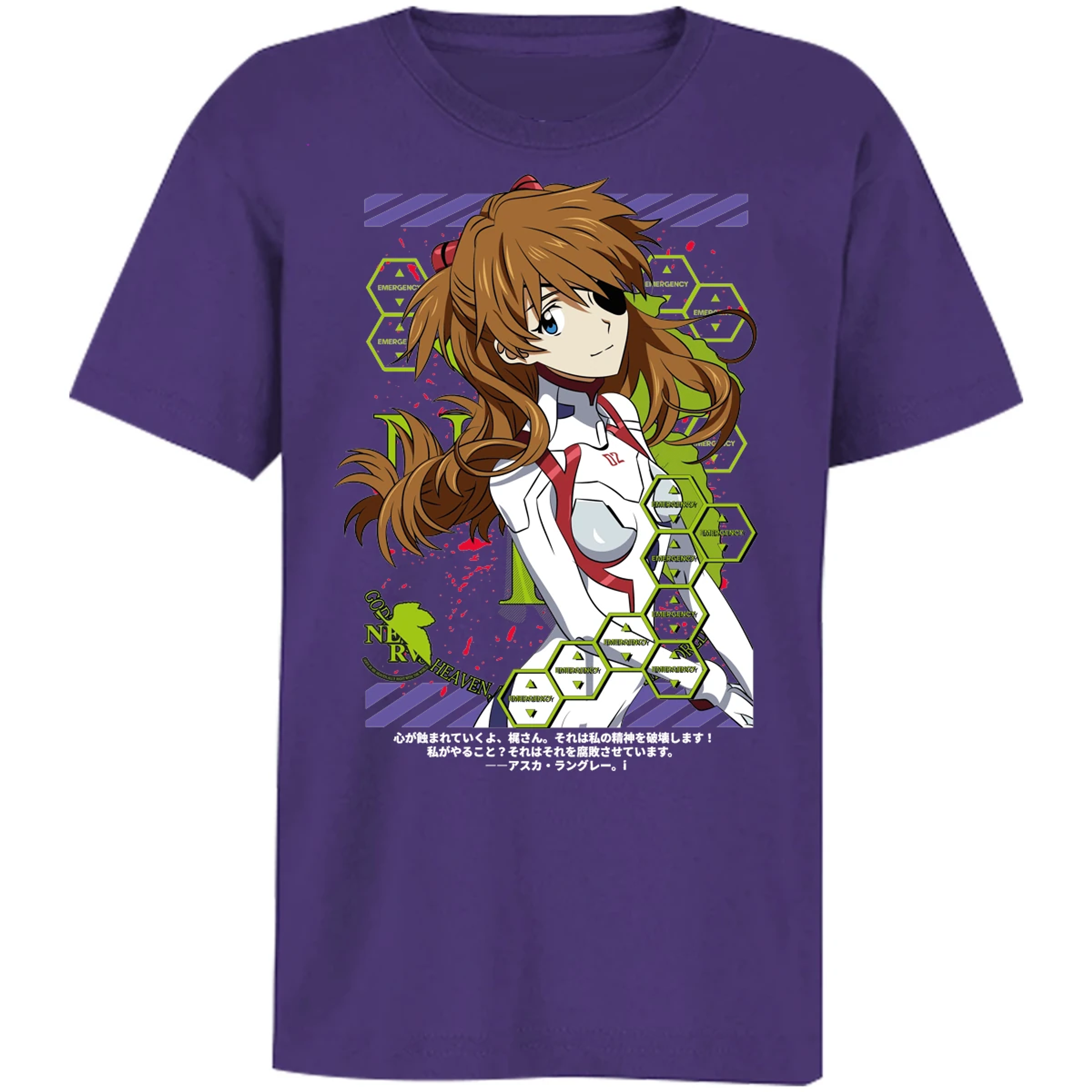 Playera Evangelion Asuka Evangelion para Niño 12