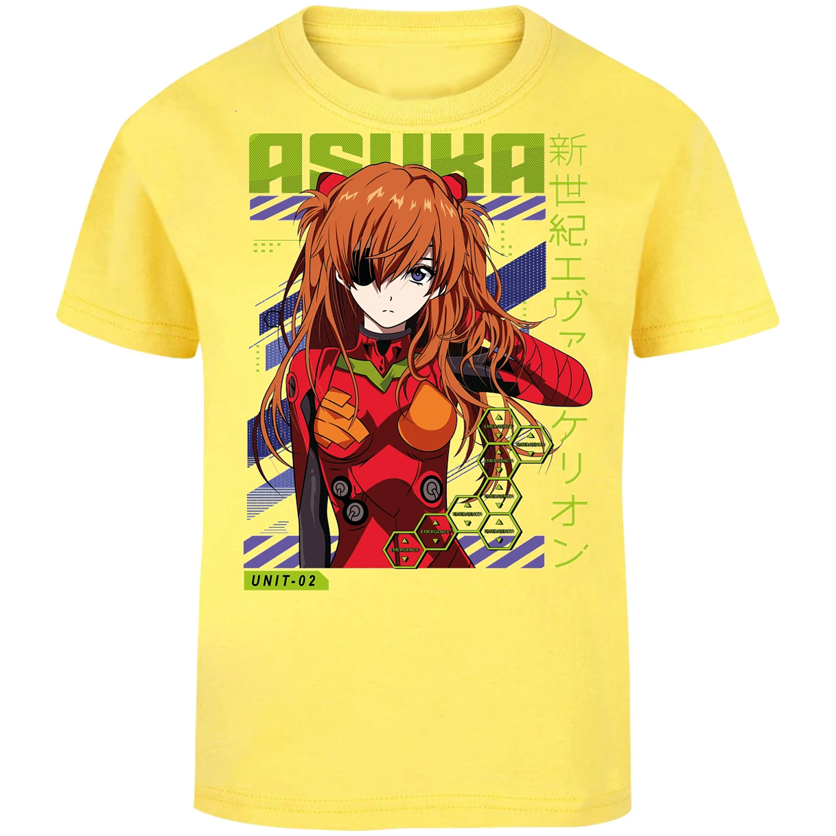 Playera Evangelion Asuka Unit 02 para Niño 11