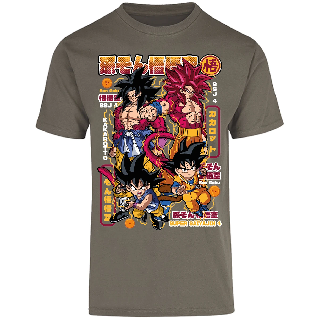 Playera Dragon Ball Goku Ssj4 para Adulto 28