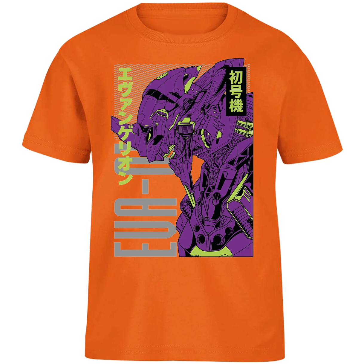 Playera Evangelion Eva 01 Anime para Niño 12
