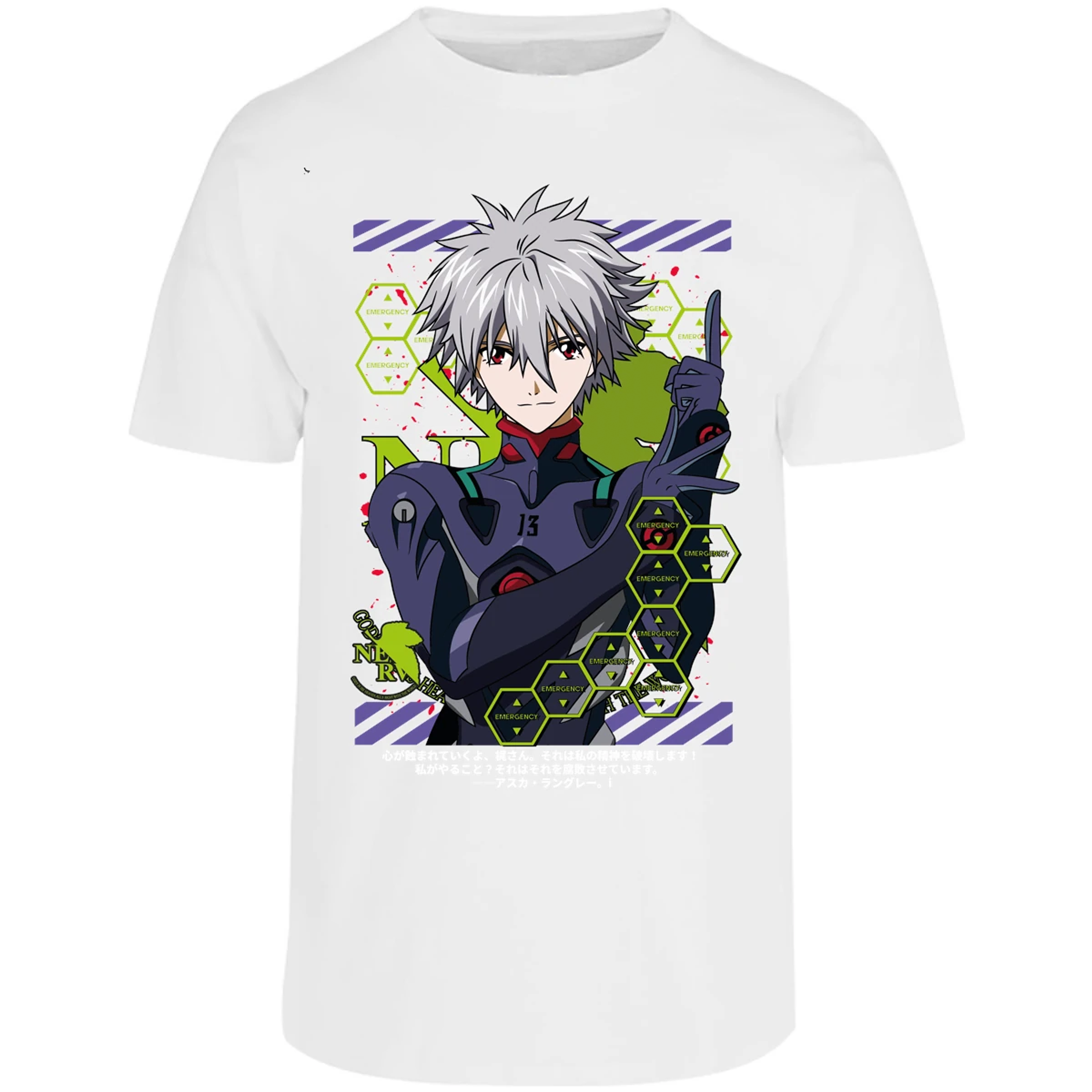 Playera Evangelion Kagoru para Adulto 24