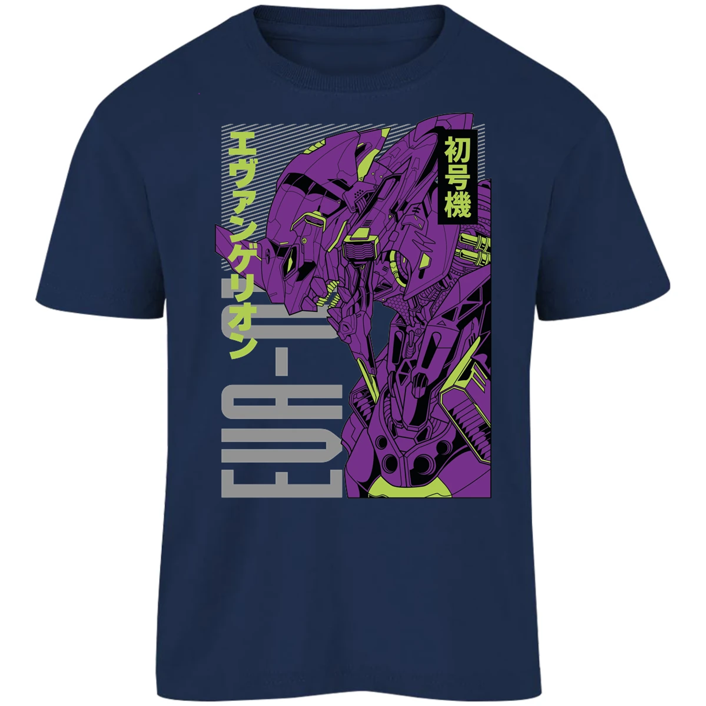 Playera Evangelion Eva 01 Anime para Niño 11
