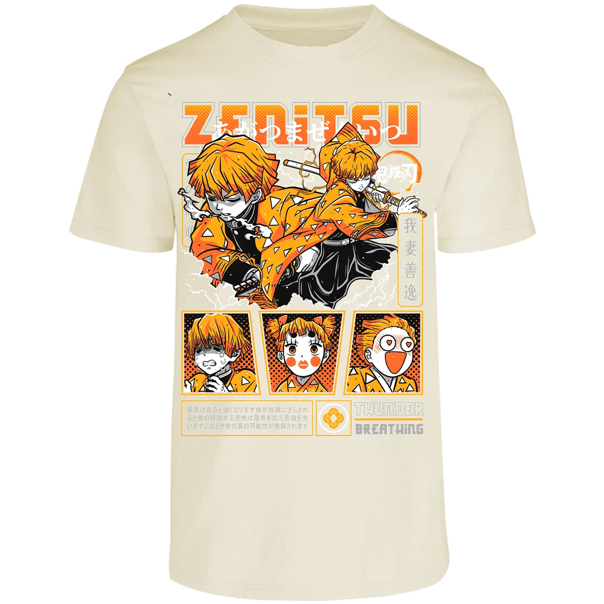 Playera Demon Slayer Zenitsu para Adulto 23