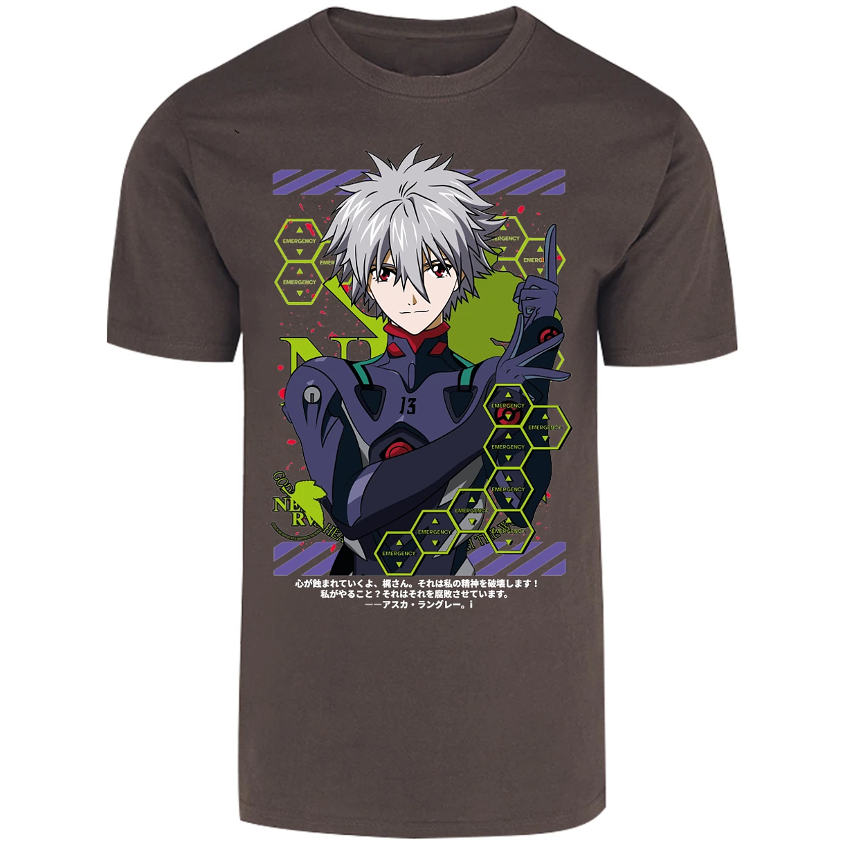 Playera Evangelion Kagoru para Adulto 36