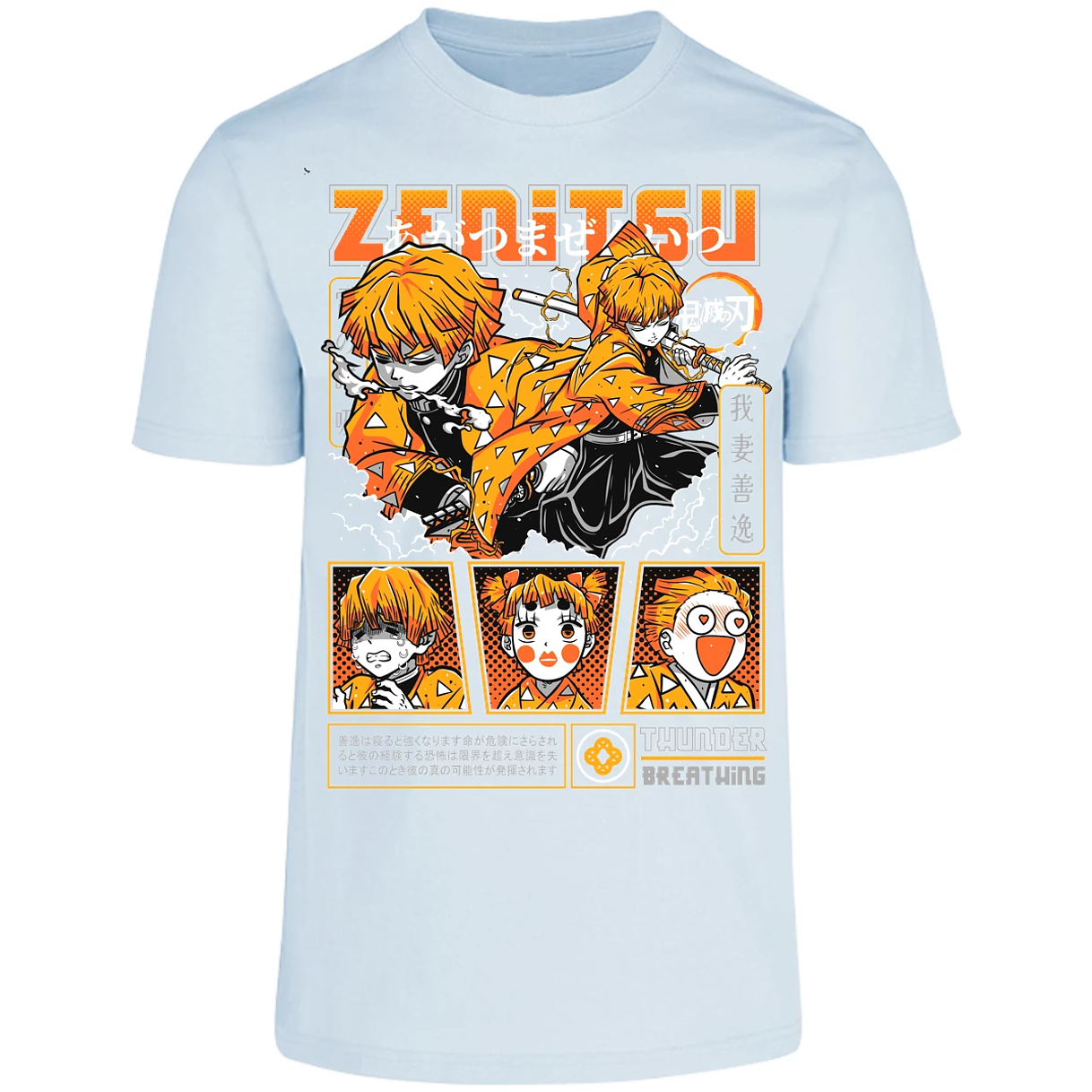 Playera Demon Slayer Zenitsu para Adulto 24