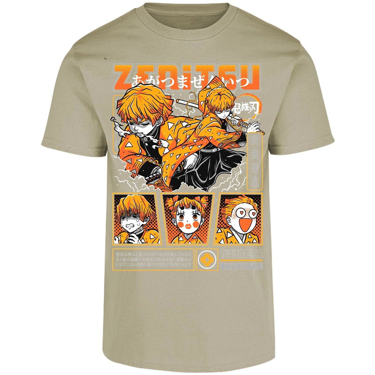 Playera Demon Slayer Zenitsu para Adulto 28