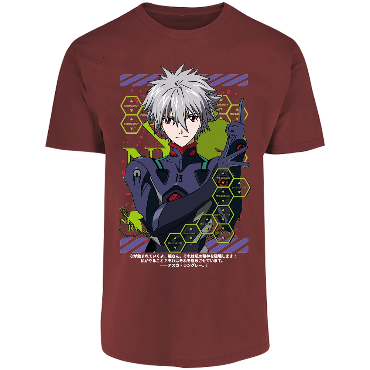 Playera Evangelion Kagoru para Adulto 44