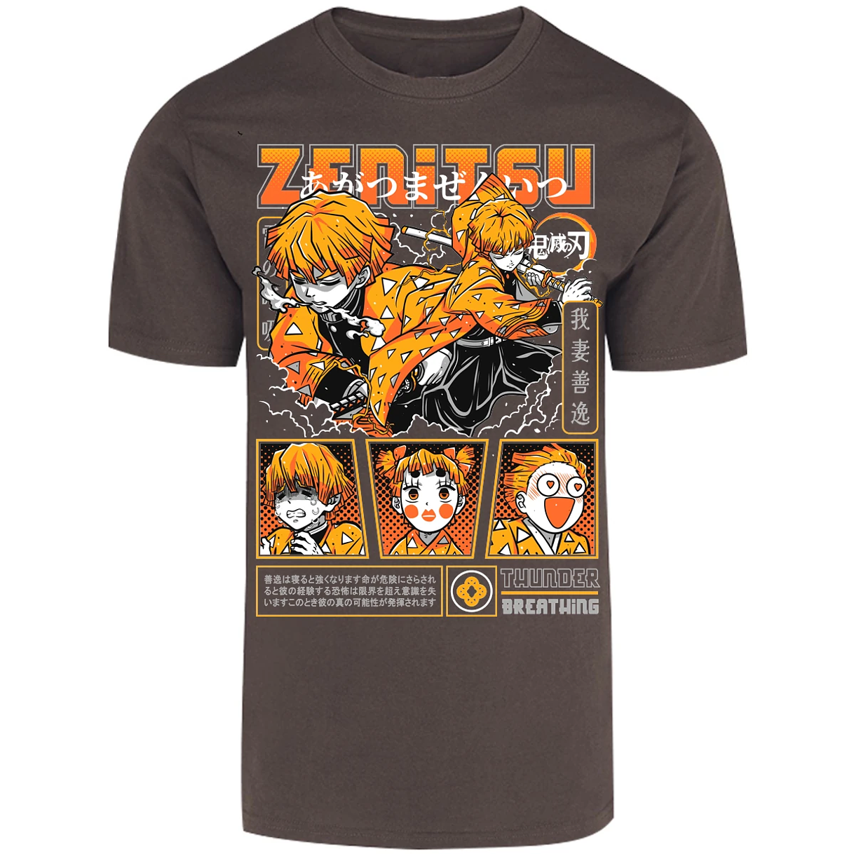 Playera Demon Slayer Zenitsu para Adulto 16