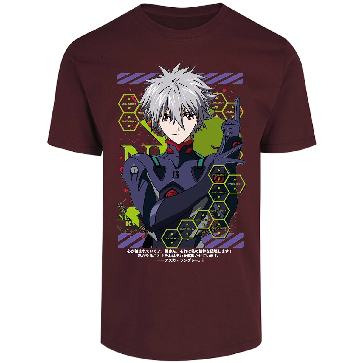 Playera Evangelion Kagoru para Adulto 40